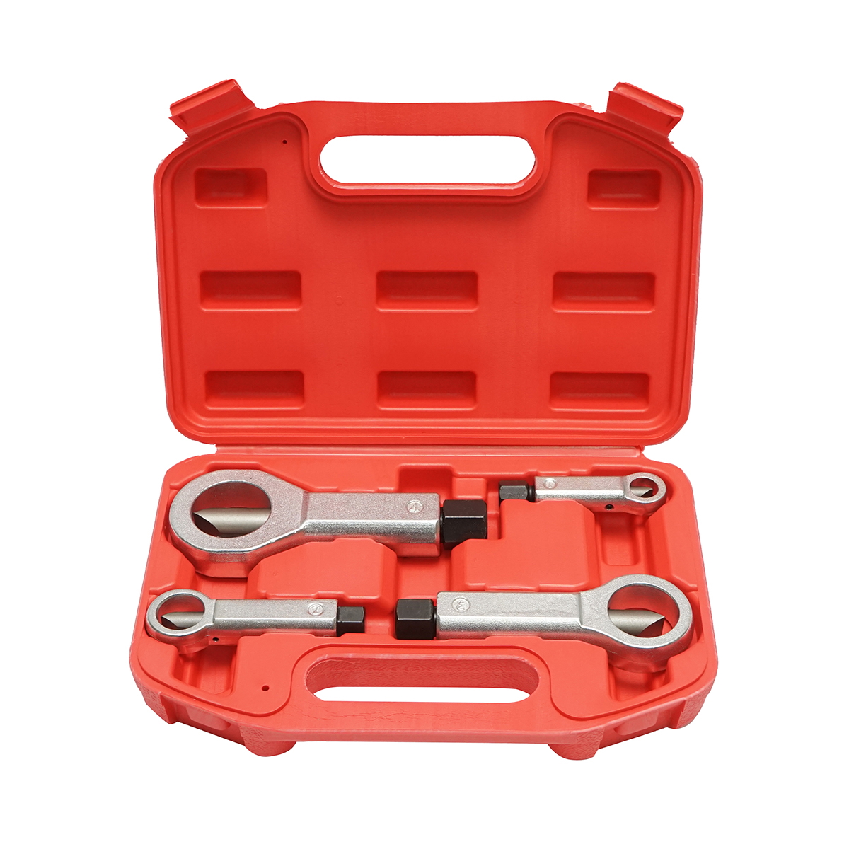 Trusa dispozitive taiat si spart piulite blocate, gripate, ruginite 9-27mm Breckner Germany