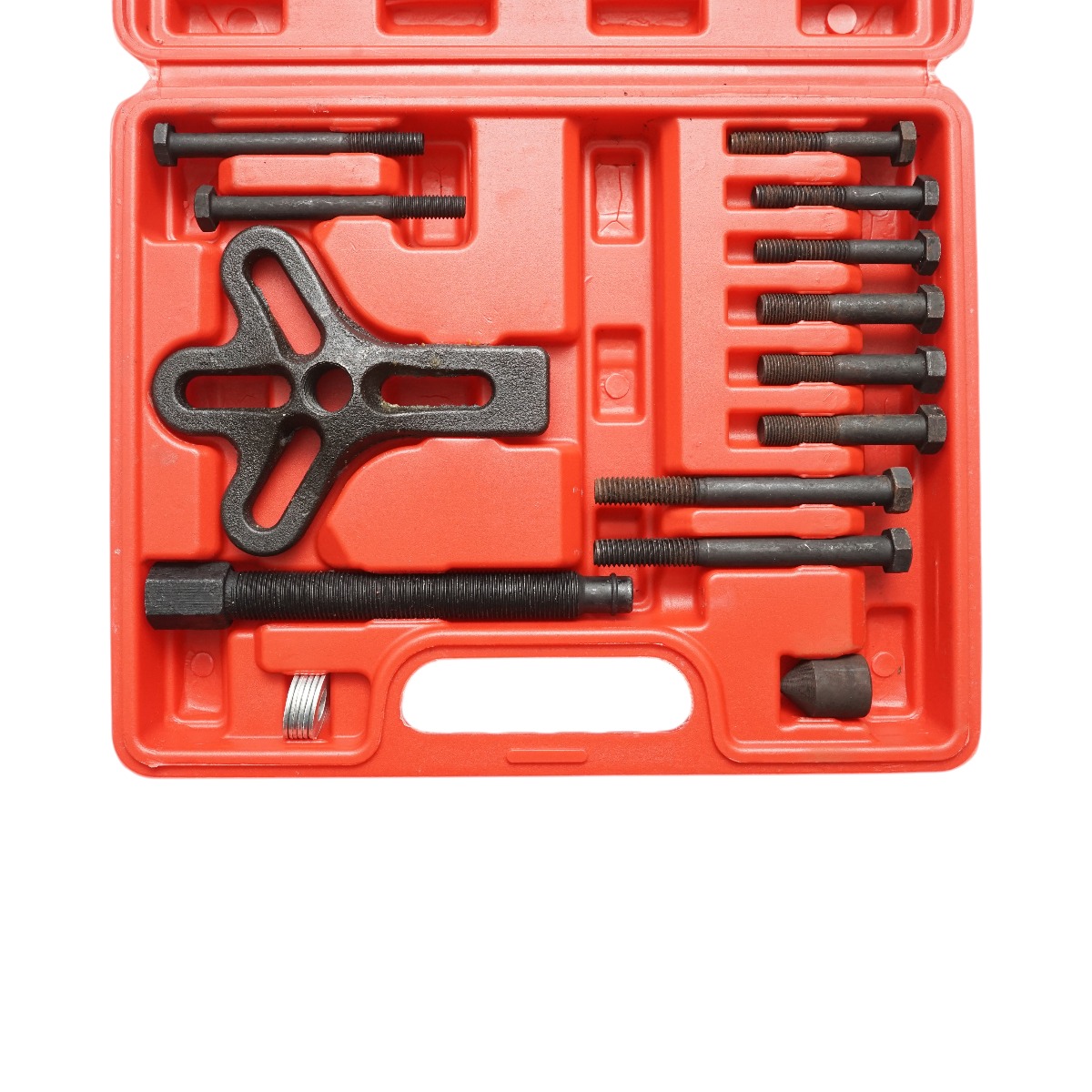 Trusa extractor volan directie Breckner Germany, 13 piese, platou fixare 35-85 mm, varf rotativ 3/4 inch, surub presiune 5 inch