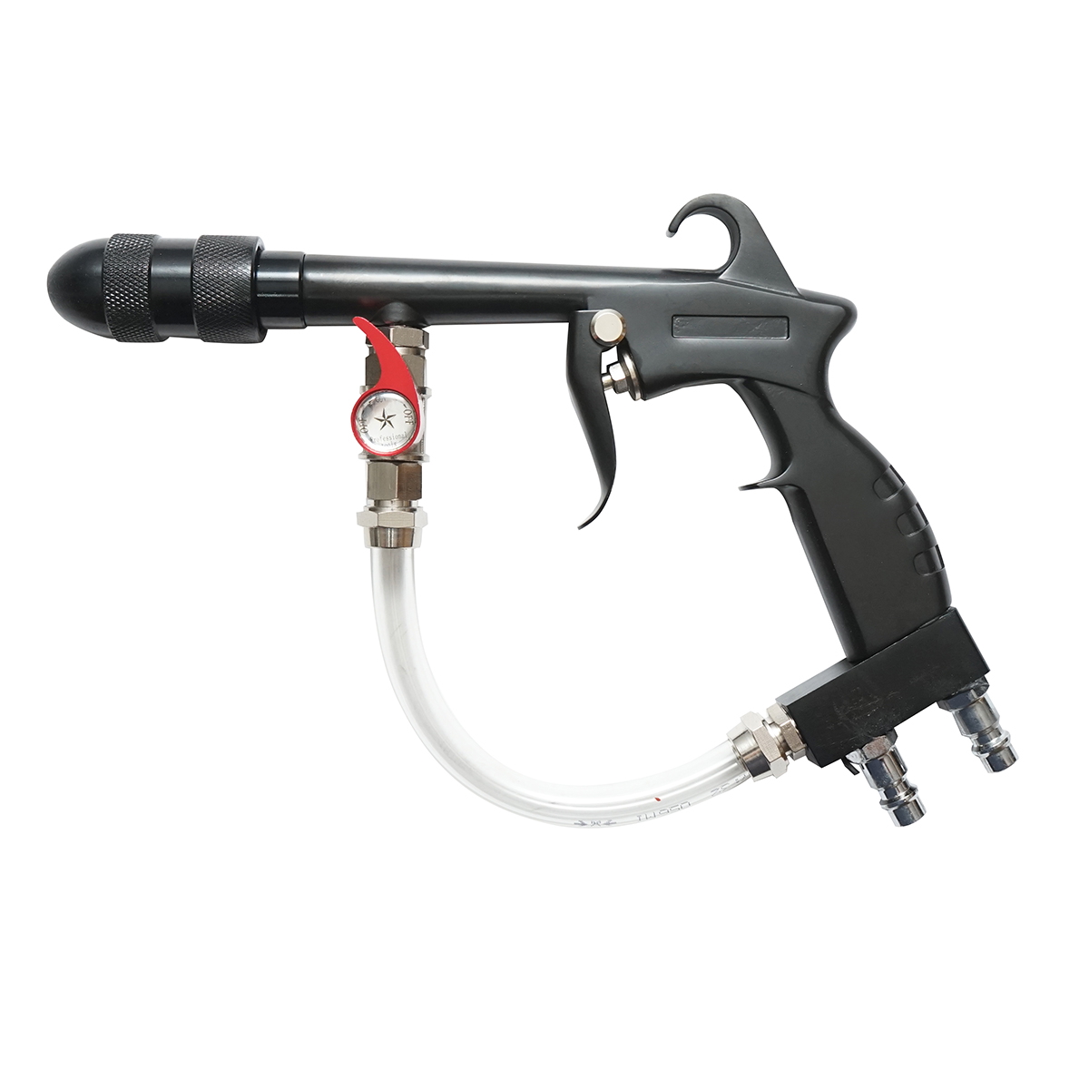 Pistol Tornador detailing interior auto cu apa si aer comprimat, pneumatic 6-9 bar, corp aluminiu, robinet cupru, 2 intrari aer/apa - Breckner Germany