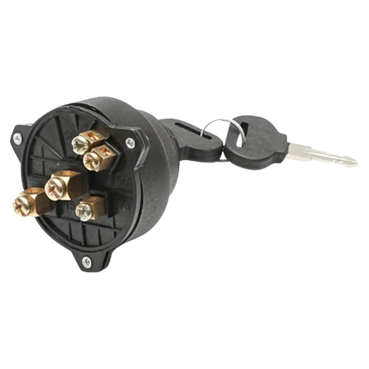 Contact pornire cu chei FI 26 mm (diametru filet) pentru John Deere, Deutz-Fahr, Case IH - compatibil 1040, 1140, 1640, 2040, 2140, 3040, 3140, 3640, 940, 1550, 1750, 1850, 1950, 2650, 2850, 3050, 3350, 3650; Case 323-1246; Deutz-Fahr 4007-6007,