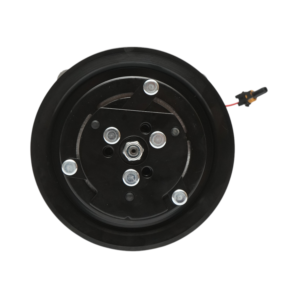 Compresor clima A/C Deutz-Fahr OEM 04411400, 04437338, 1324240 Breckner Germany, 12 V, fulie 148 mm, 2 caneluri, pentru Agrofarm si Agrotron (inclusiv 4, 6, K, MKIII, TTV)