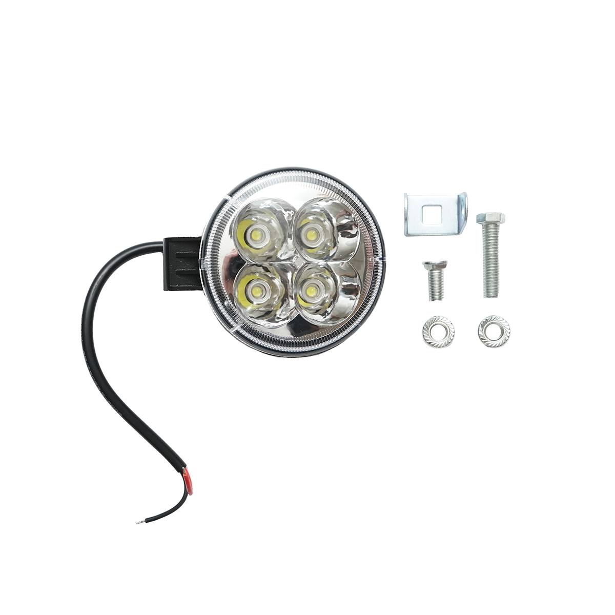 Lampa LED tip spot 12W 10-30V, 4 LED, 900LM, unghi 30 grade, 5000-6400K, Aluminiu, IP67, 82x82x52 mm, Breckner Germany