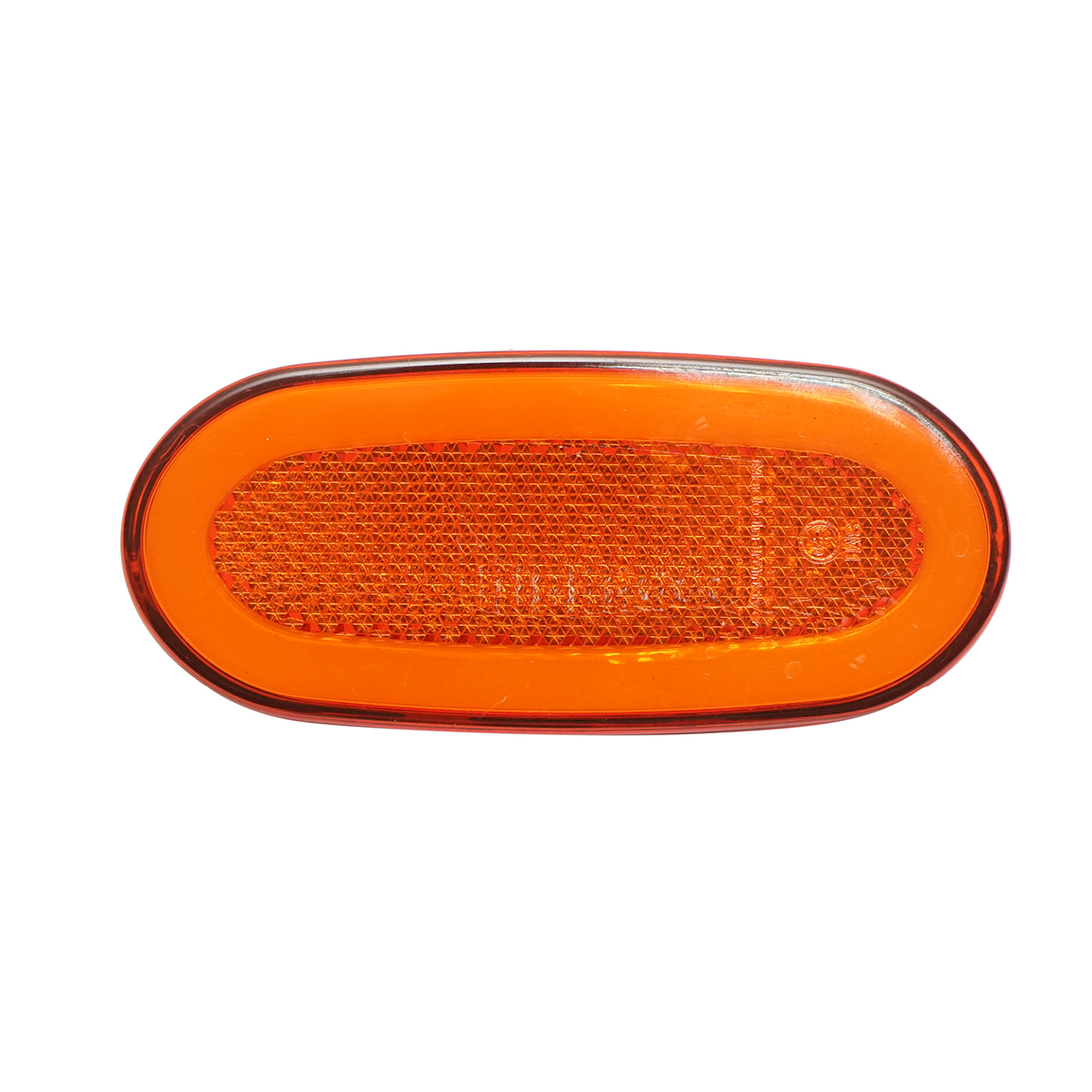 Lampa gabarit laterala ovala LED neon 12 V galben 105x46 mm latime cu suport 63 mm pentru Mercedes Sprinter, VW Crafter Breckner Germany