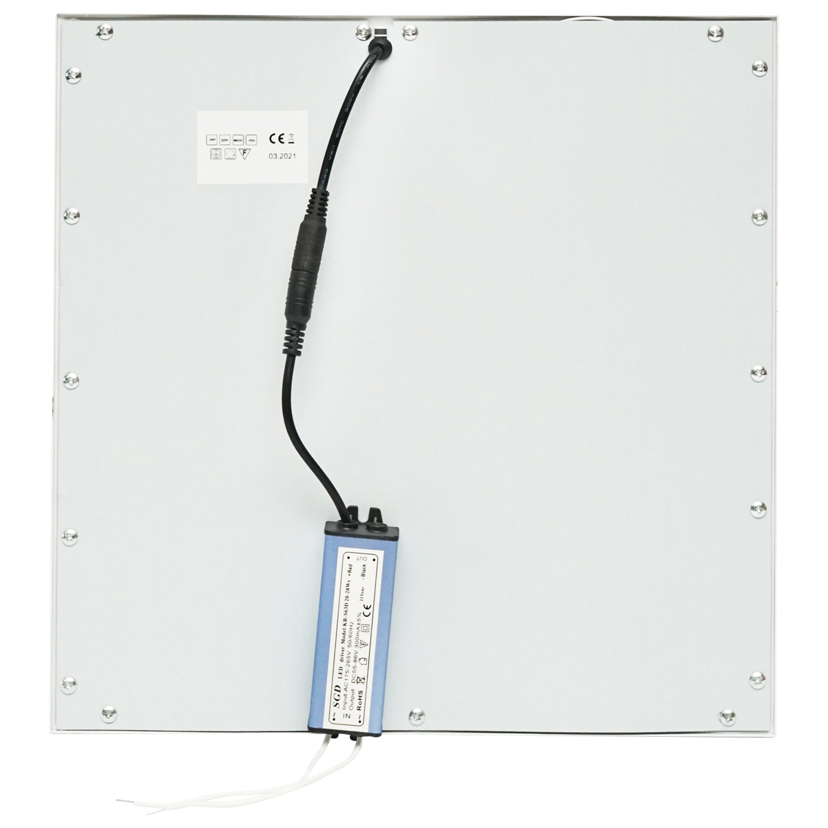 Panou LED slim Breckner Germany 24W, 220V, 295x295x7 mm pentru tavan casetat, 1920 lm, 6500K rece, IP20, montaj incastrat/aplicat