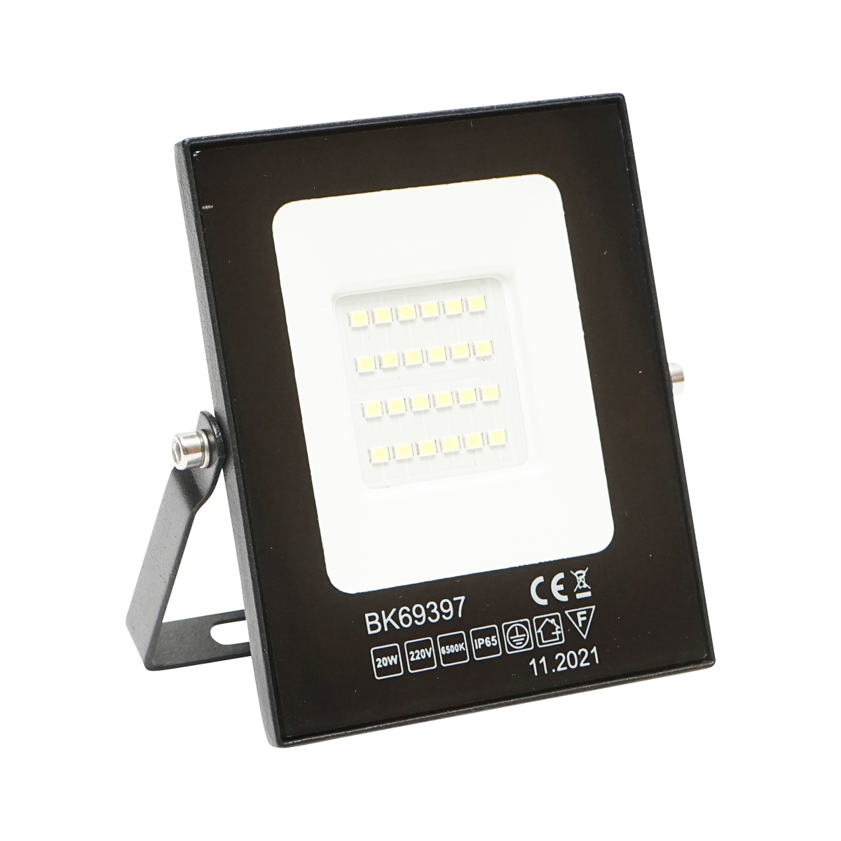 Proiector LED 20W Breckner Germany, 220-240V, 6500K rece, 1650 lm, IP65, 120 grade, Negru, 108x89x12.5 mm