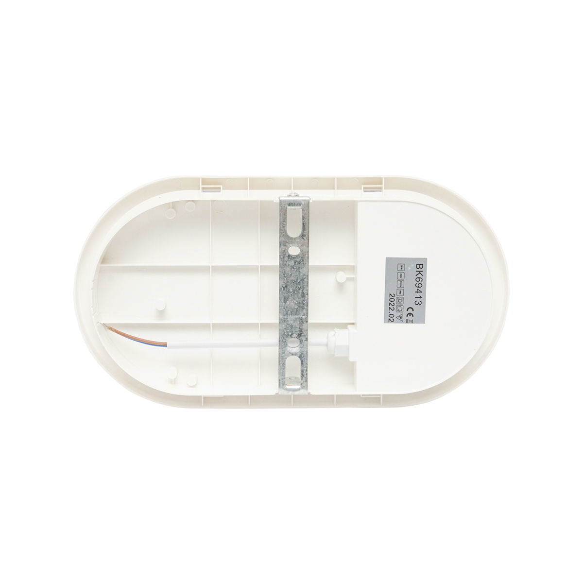 Aplica LED ovala 18W, 220-240V, IP65, 270x140x60mm, 6500K lumina rece, 1400lm, montaj aparent, alb, plafoniera led exterior Breckner Germany