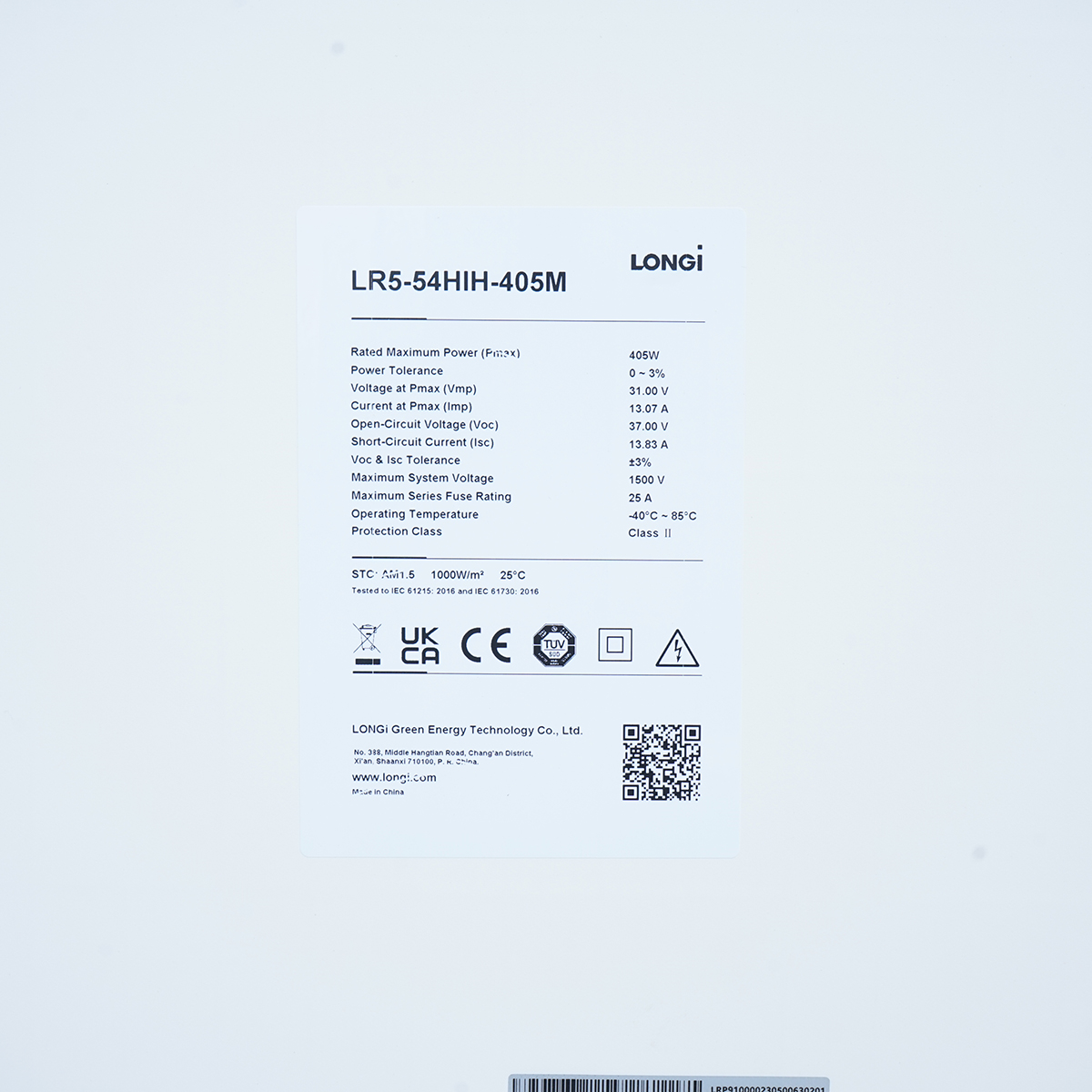 Panou solar fotovoltaic 405W LONGI monocristalin 1722x1134x30mm