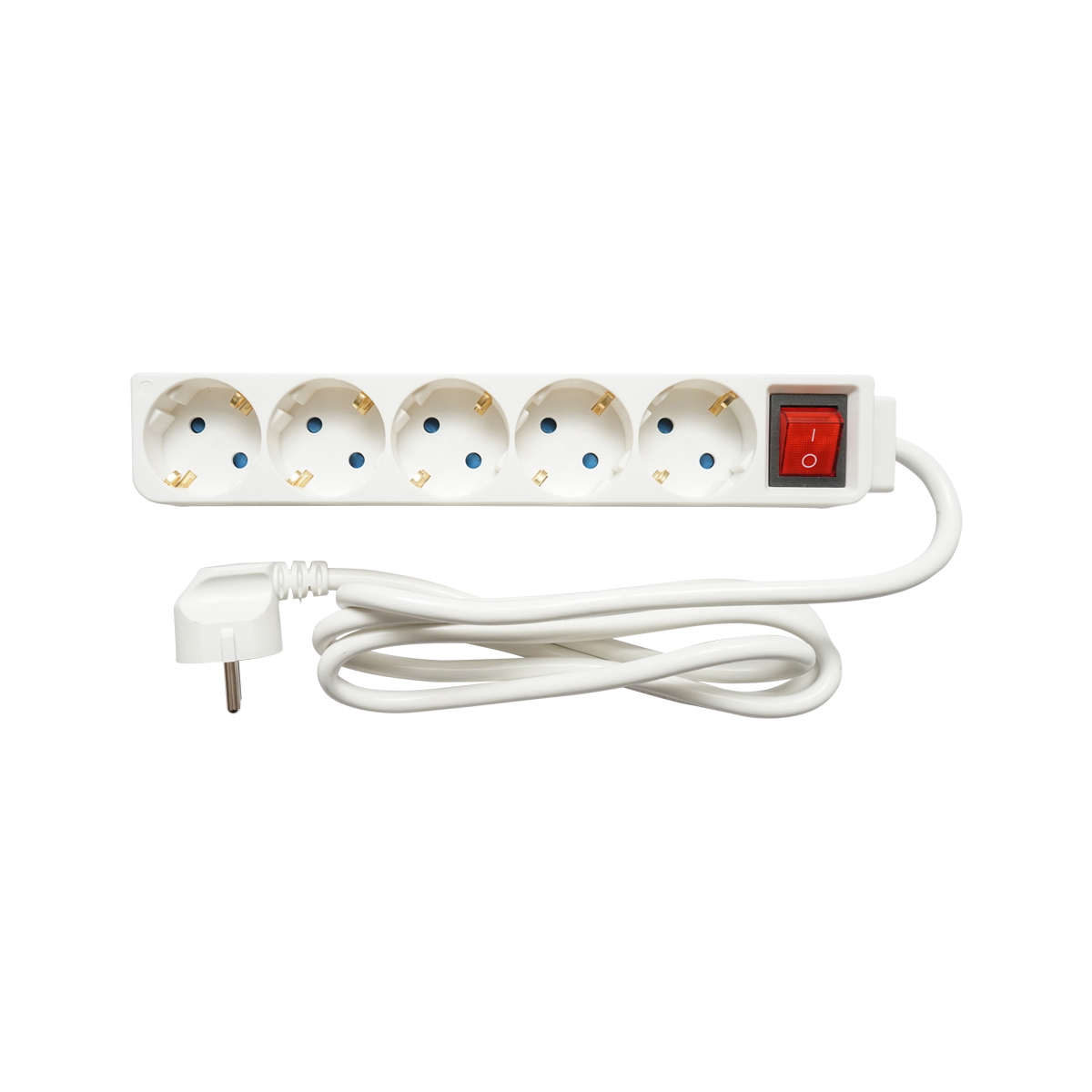 Prelungitor cu 5 prize schuko 1.5m, 16A, 250 si intrerupator Breckner Germany