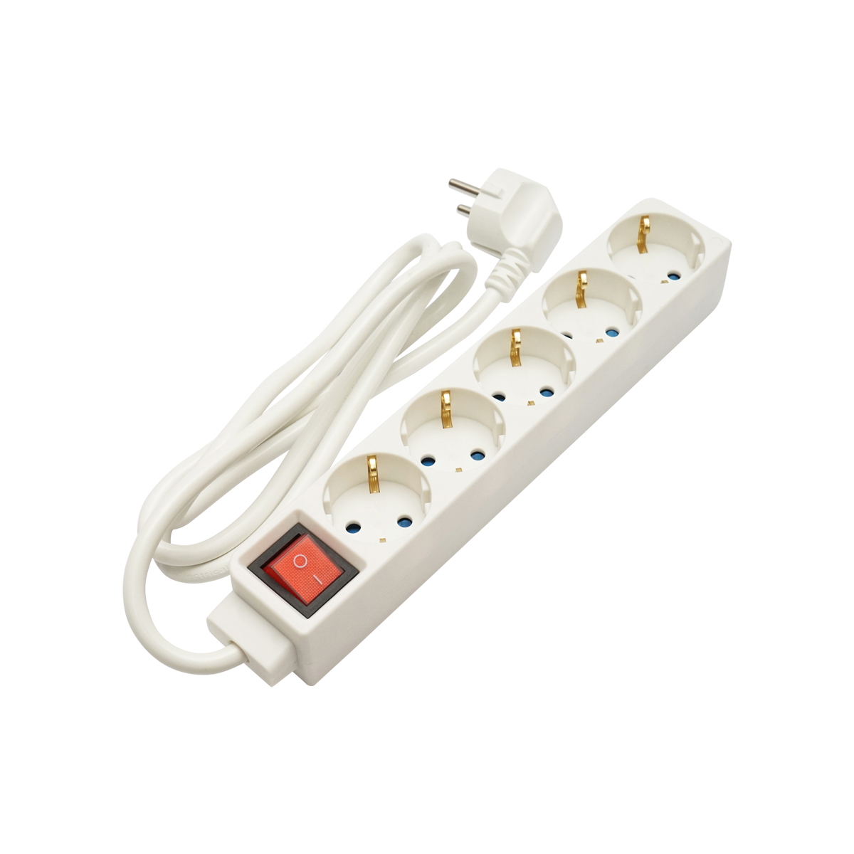 Prelungitor cu 5 prize schuko 1.5m, 16A, 250 si intrerupator Breckner Germany