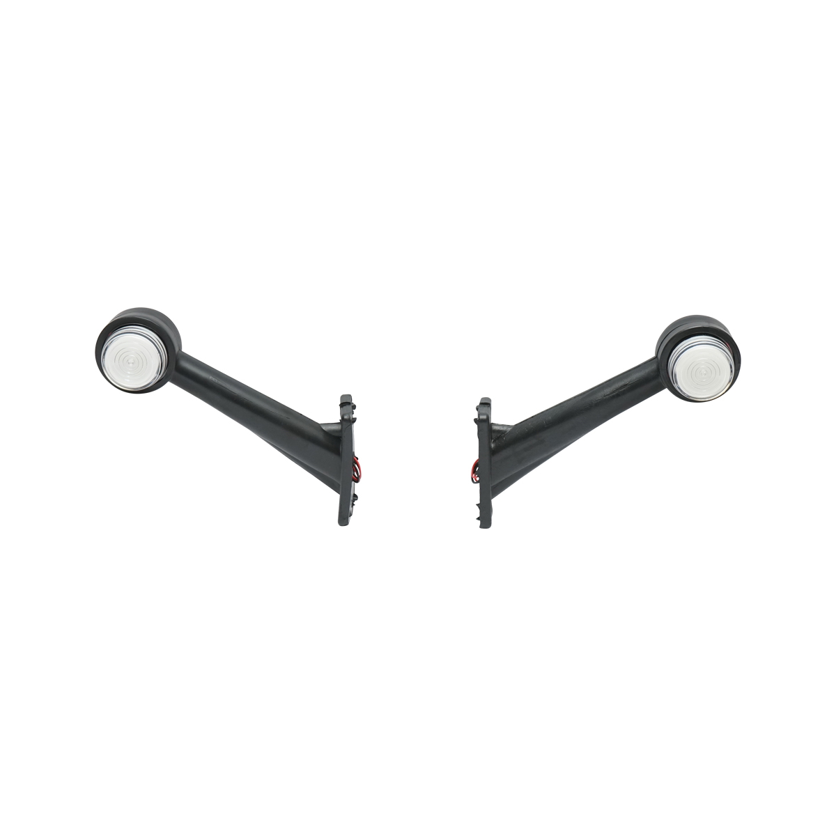 Lampa gabarit laterala LED NEON rosu-alb 12-24V Breckner Germany, diametru 50 mm, inaltime 190 mm, latime 60 mm, distanta intre prinderi 60 mm