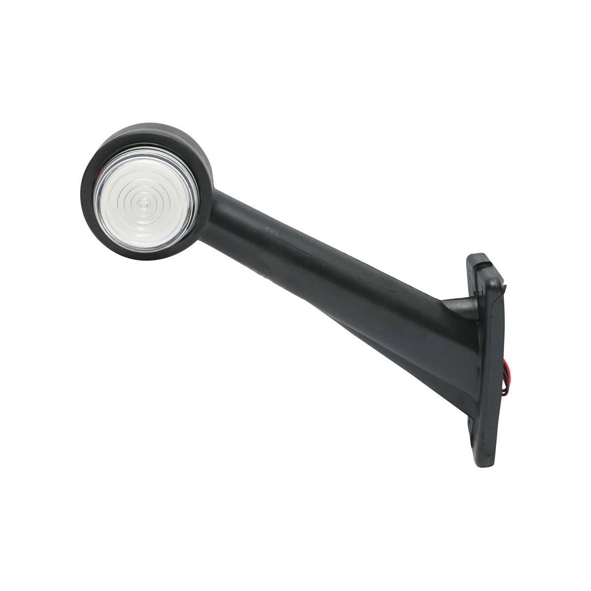 Lampa gabarit laterala LED NEON rosu-alb 12-24V Breckner Germany, diametru 50 mm, inaltime 190 mm, latime 60 mm, distanta intre prinderi 60 mm