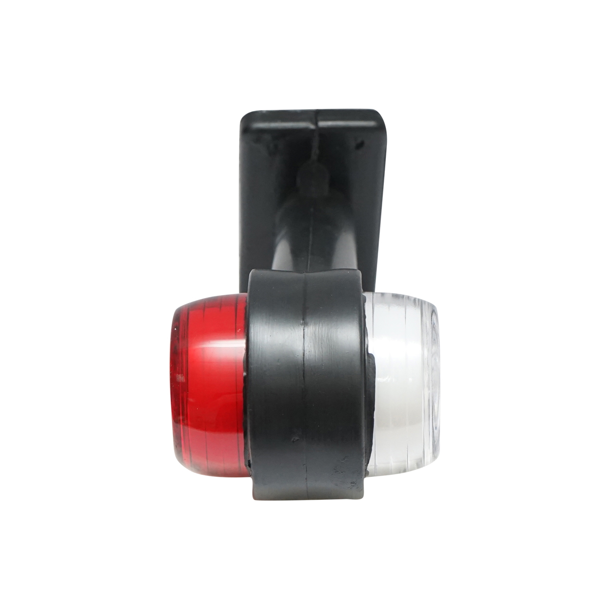 Lampa gabarit laterala LED NEON rosu-alb 12-24V Breckner Germany, diametru 50 mm, inaltime 190 mm, latime 60 mm, distanta intre prinderi 60 mm