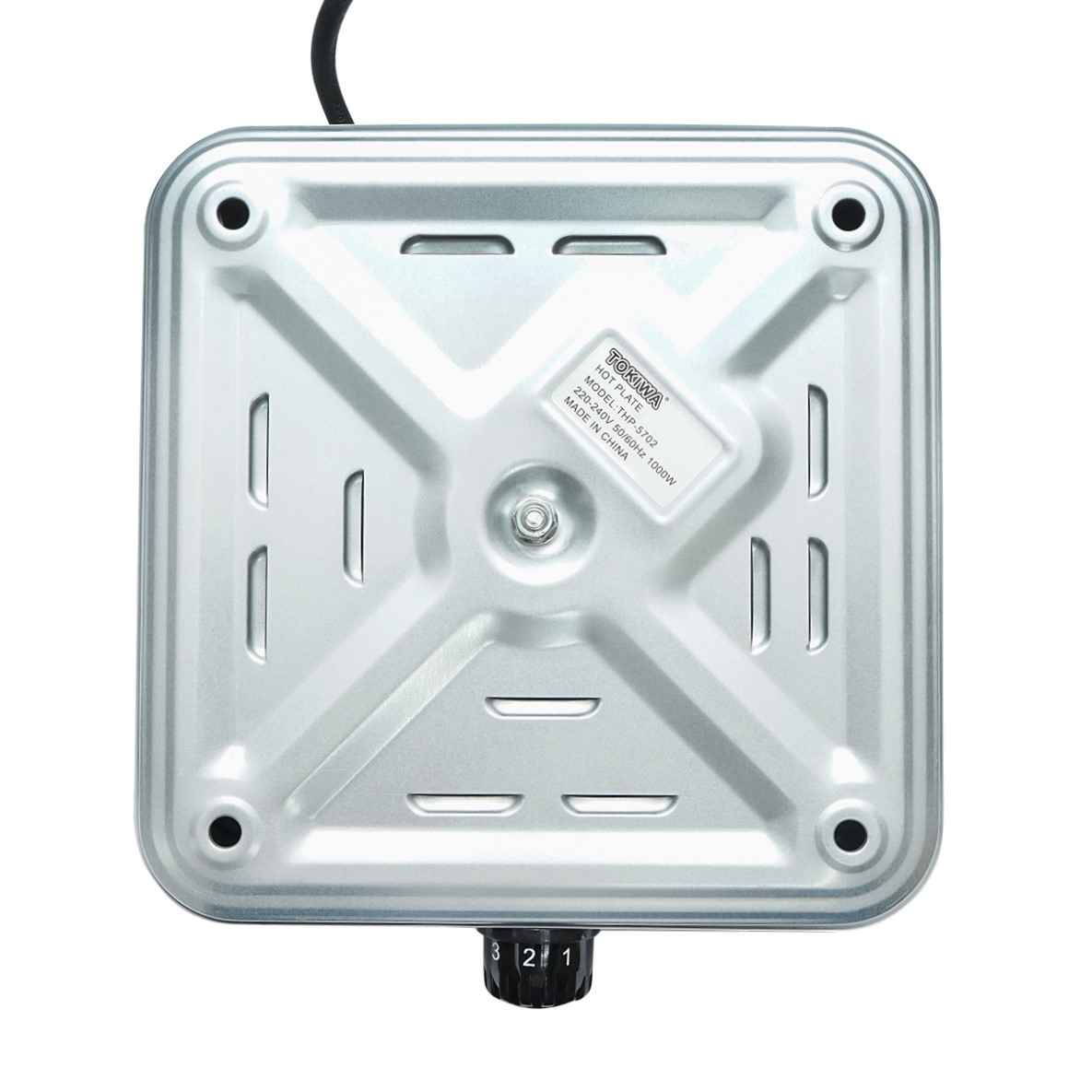 Plita electrica 220V, 1 ochi 1000W, Diametru ochi 155 mm, 5 trepte, 210 x 210 x 60 mm, 1.1 Kg