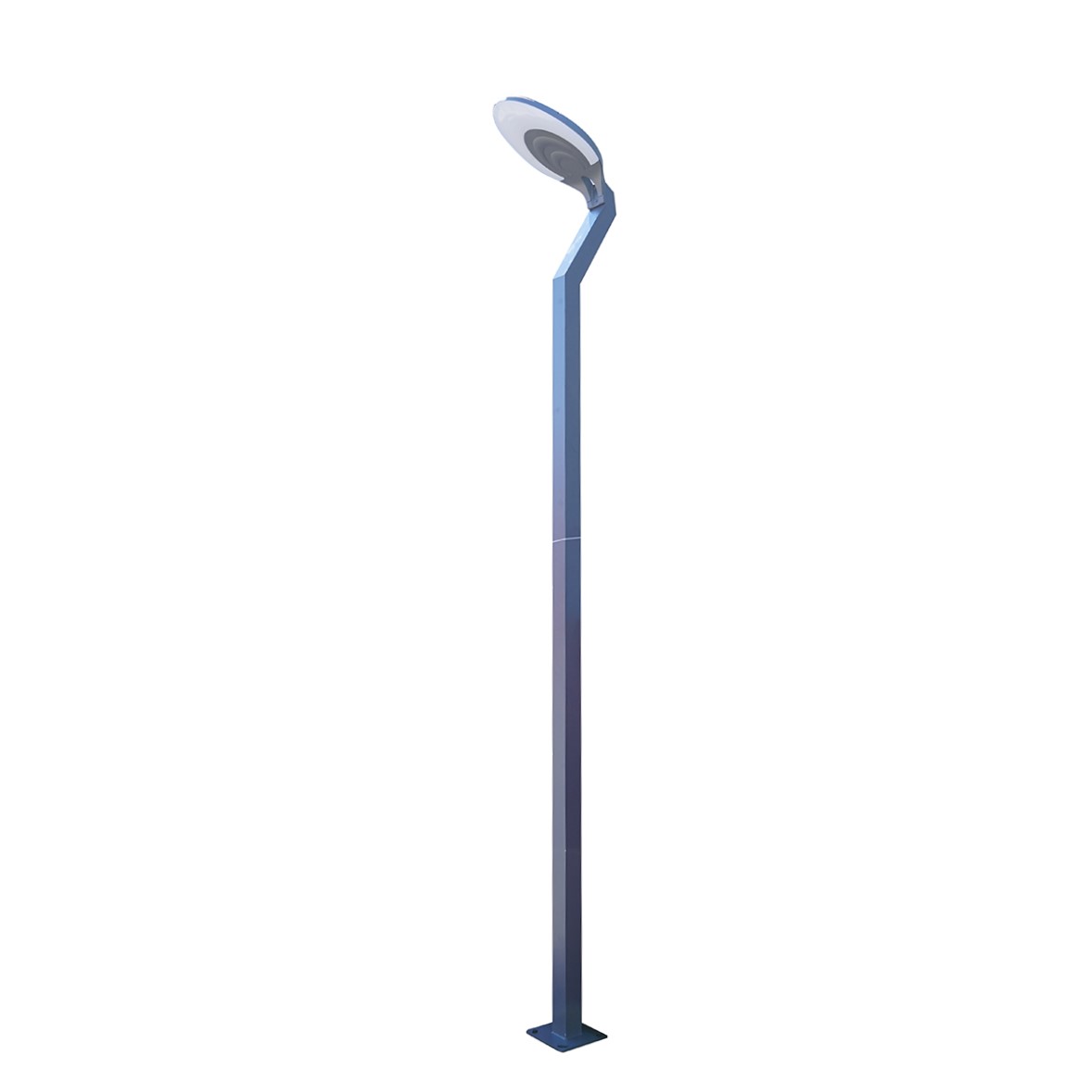 Lampa LED iluminat stradal Breckner Germany 40W, AC 220-240V 50Hz, 5000K, 4800 lm, IP65, stalp 350 cm, grafit, 18 kg