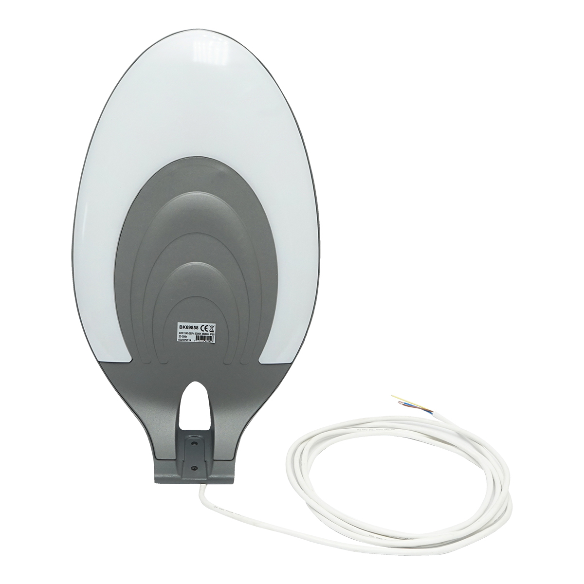 Lampa LED iluminat stradal Breckner Germany 40W, AC 220-240V 50Hz, 5000K, 4800 lm, IP65, stalp 350 cm, grafit, 18 kg