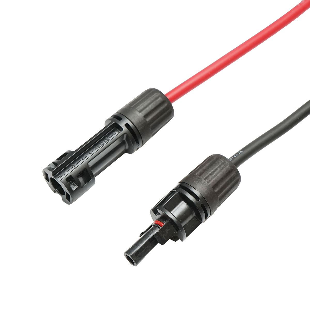 Set cablu panou solar 4mmx100cm rosu-negru, conectori MC4 1500V, PV-EN001 Breckner Germany