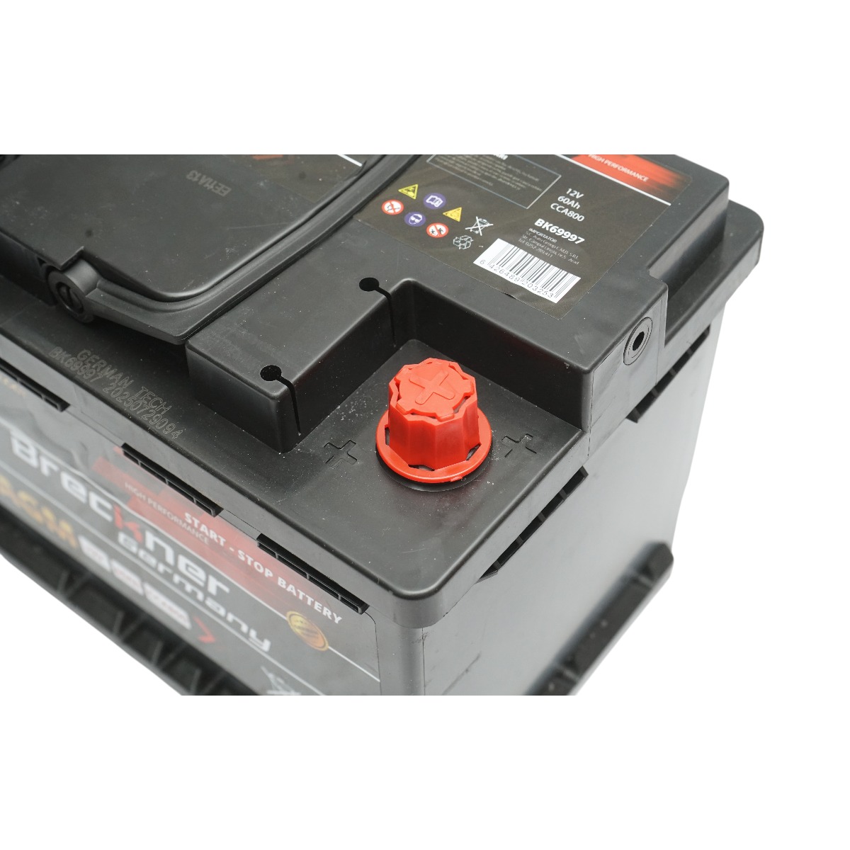 Baterie auto AGM start-stop 12V/60Ah, 800A la pornire 242x174x189mm Breckner Germany