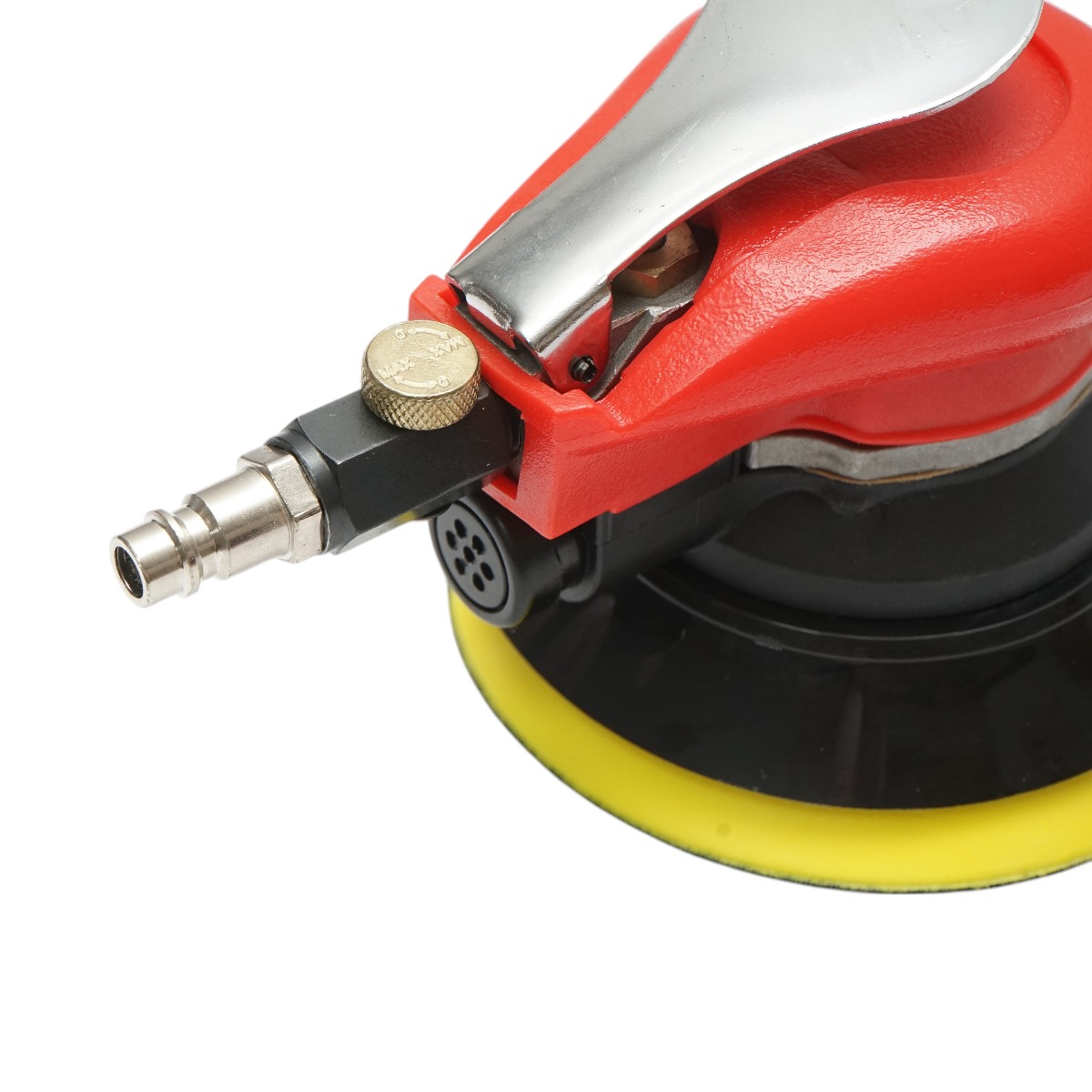 Slefuitor orbital pneumatic 125 mm, 10000 rpm, orbita 2.5 mm, presiune lucru 6-8 bar, consum aer 226.5 l/min, racord 1/4, greutate 1 kg