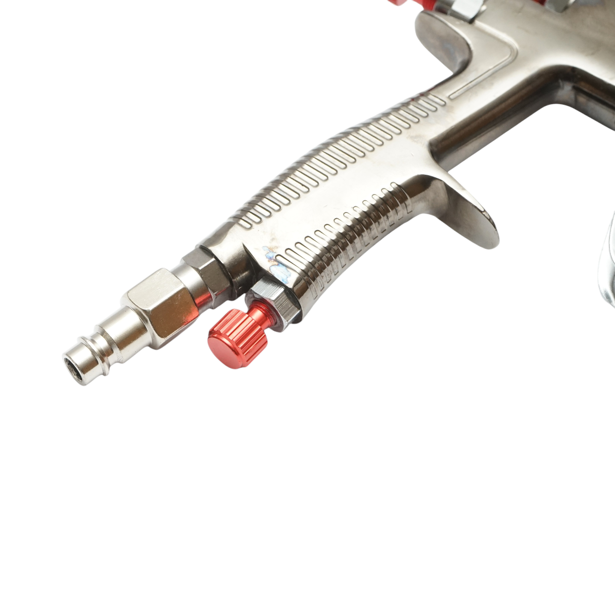 Pistol de vopsit cu aer comprimat profesional, rezervor plastic 600 ml, duza 1.3 mm, debit 130-180 ml/min, presiune 1.5-3 bar, consum aer 127-170 l/min, latime pulverizare 24-28 cm, racord 1/4