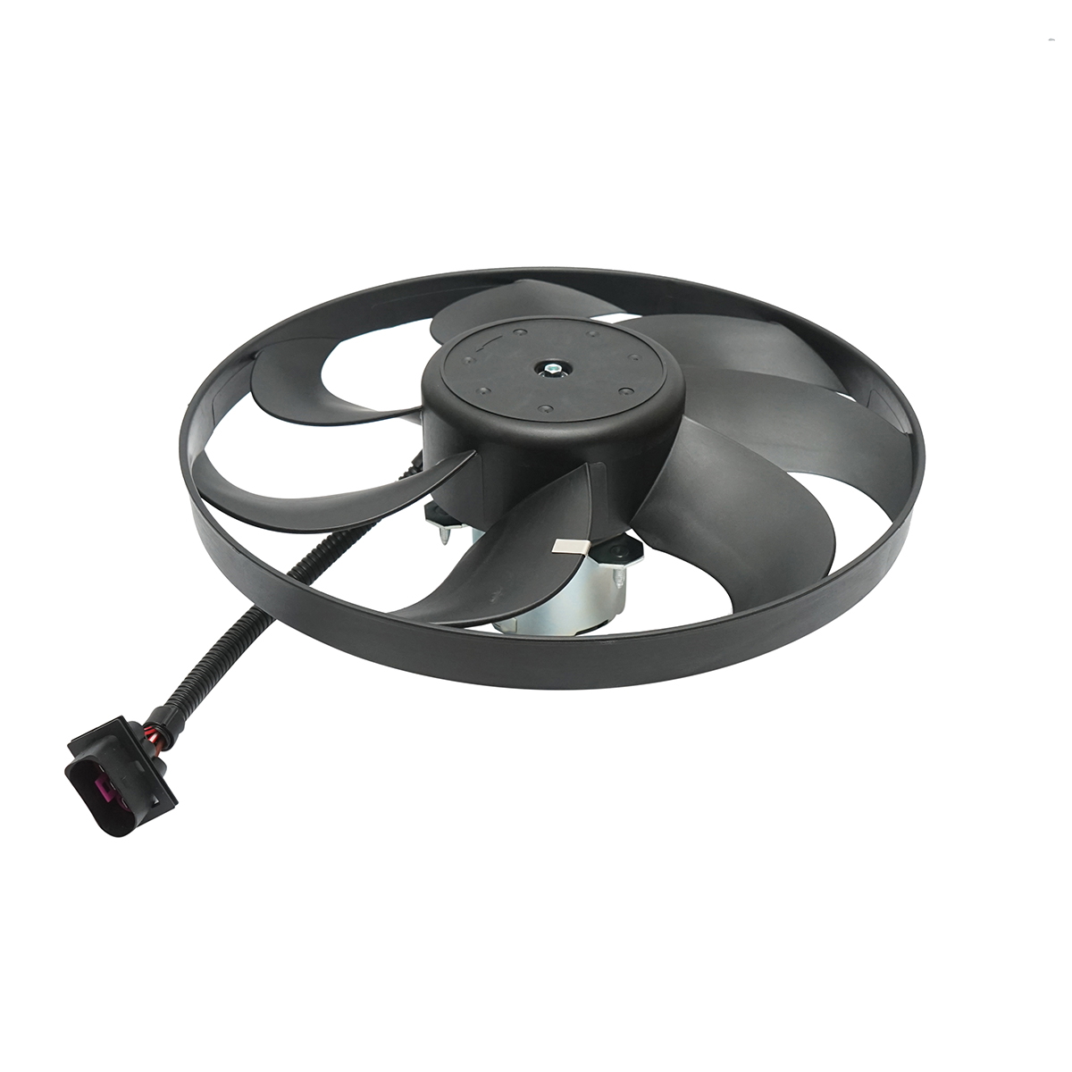 Electroventilator Audi, Seat, Skoda 350mm cod OEM 1J0959455, 6E0959455A, 1J0959455B, 1J0959455E