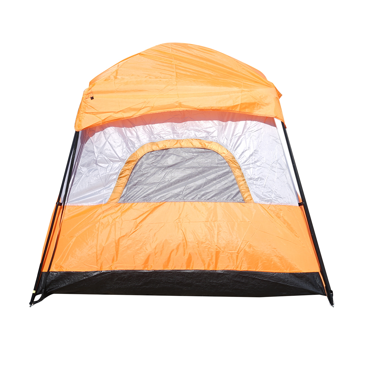 Cort camping 2-4 persoane cu terasa frontala acoperita, impermeabil, protectie UV, plasa anti-insecte, 330x210x180 cm