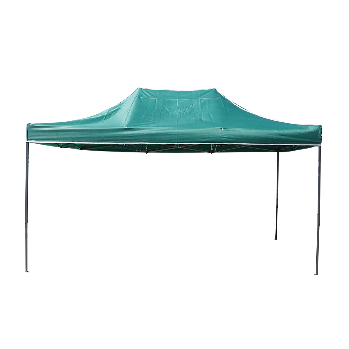 Cort tip pavilion pliabil verde 3x4.5 m, inaltime reglabila, cadru metalic vopsit electrostatic, acoperis poliester impermeabil, sistem acordeon, picioare telescopice Breckner Germany