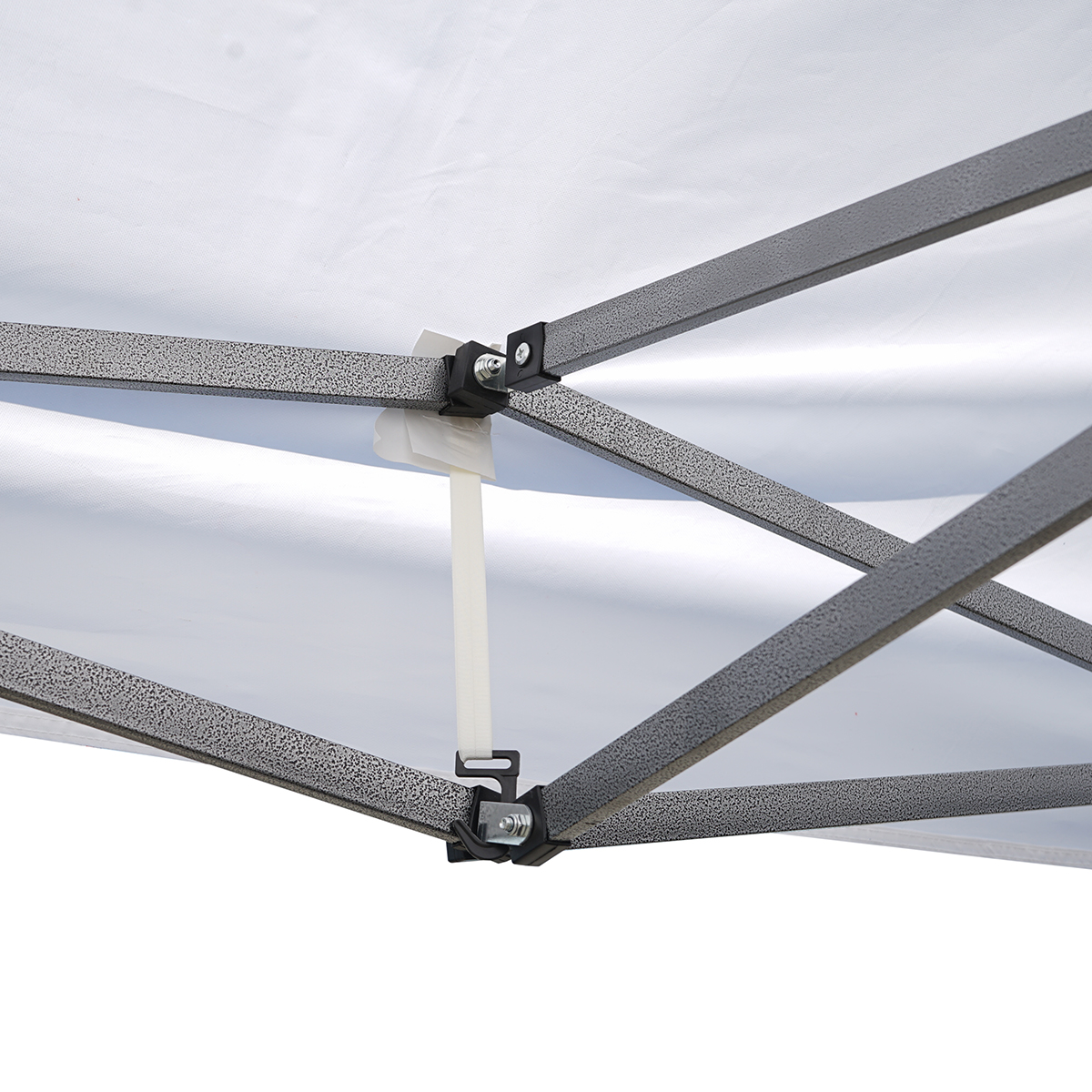 Acoperis alb 3x6m pentru cort tip pavilion, poliester impermeabil cu Protectie UV, prindere cu benzi textile si carlige plastic, compatibil structura metalica 2x2m