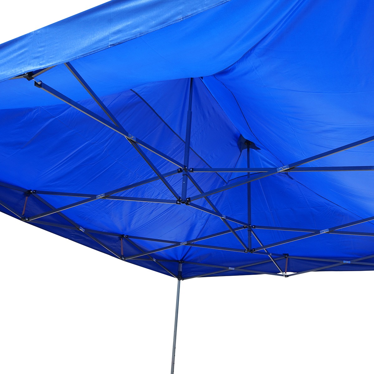 Acoperis de schimb albastru 3x6 m pentru cort tip pavilion pliabil, poliester impermeabil cu protectie UV, prindere cu benzi textile si carlige plastic, compatibil structura metalica 2x2 m