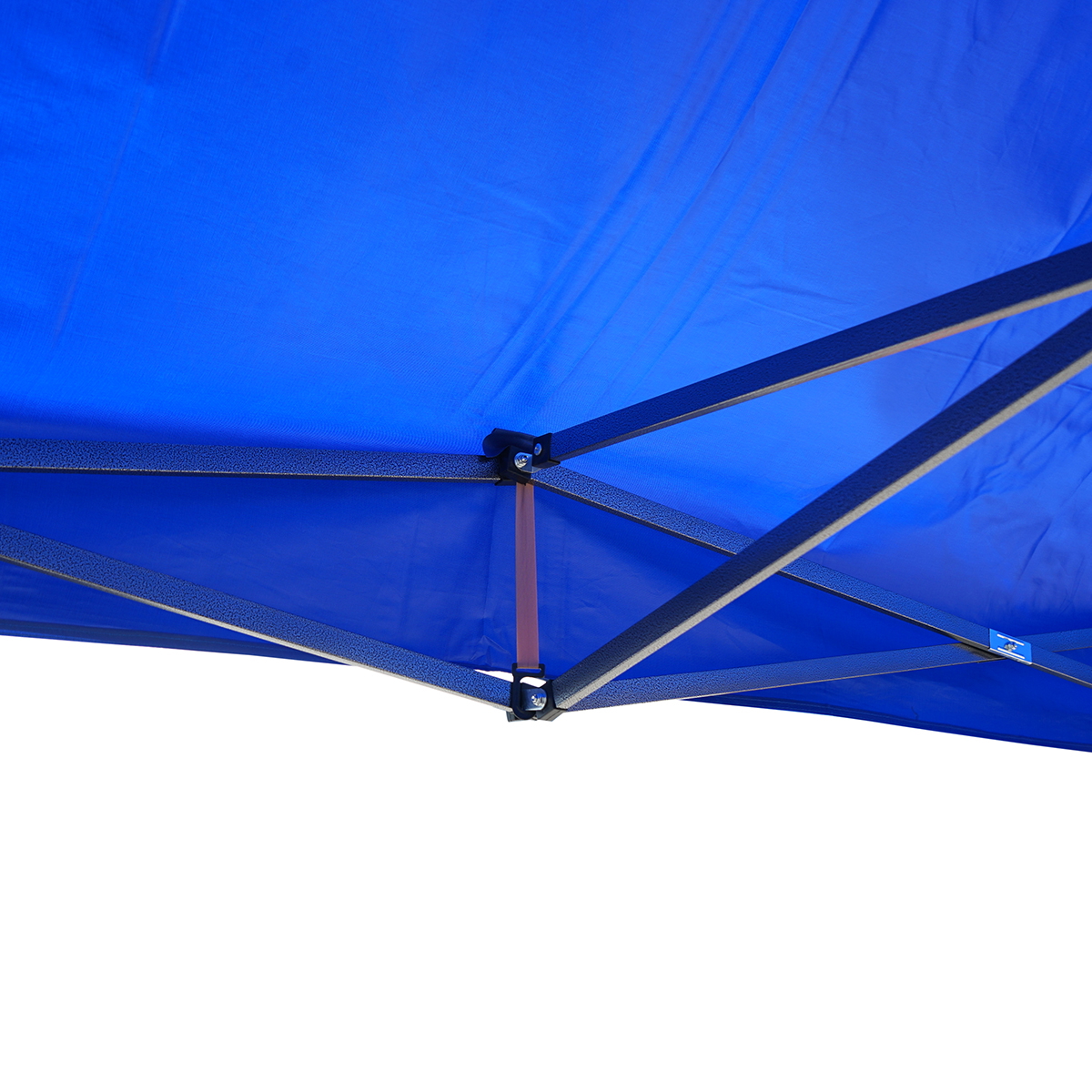 Acoperis de schimb albastru 3x6 m pentru cort tip pavilion pliabil, poliester impermeabil cu protectie UV, prindere cu benzi textile si carlige plastic, compatibil structura metalica 2x2 m