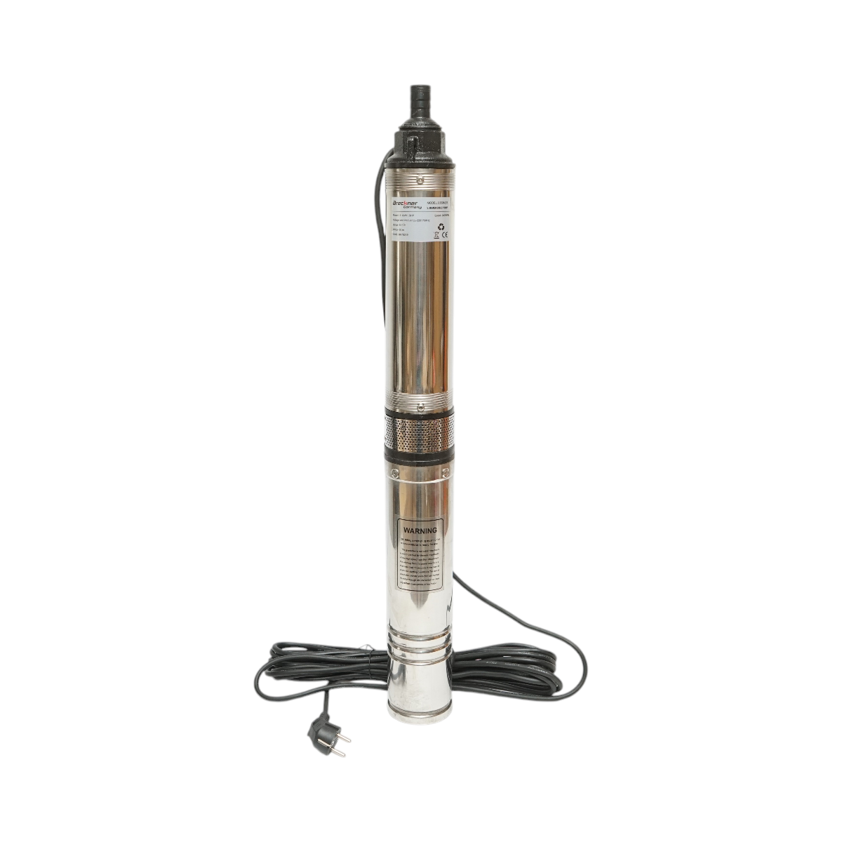 Pompa apa submersibila Breckner Germany 3.5SIM2/8 D100mm inox, 1100W, 220V/50Hz, debit 5 m3/h (83 l/min), Hmax 50m, 2860 rpm, racord 1 inch (25.4 mm), 10.7 kg