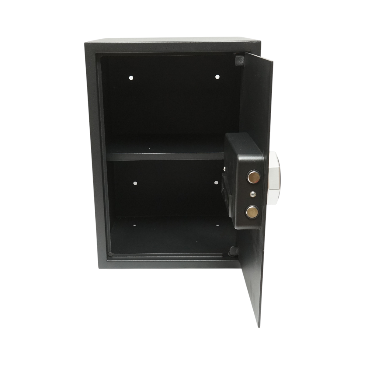 Seif mobila cu amprenta, alarma, inchidere electronica si 2 chei, 500x350x310 mm, baterie 4 x AA, accesorii fixare 4 buc. Breckner Germany