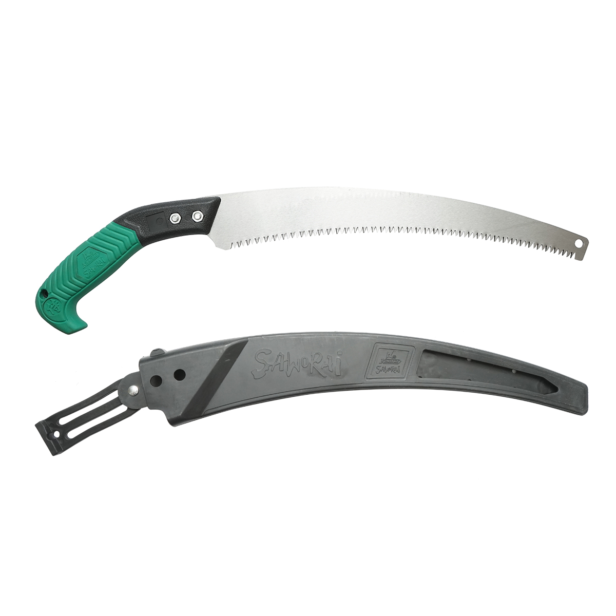 Fierastrau manual de gradina 350mm, teaca protectie, lama otel curbata, maner TPR