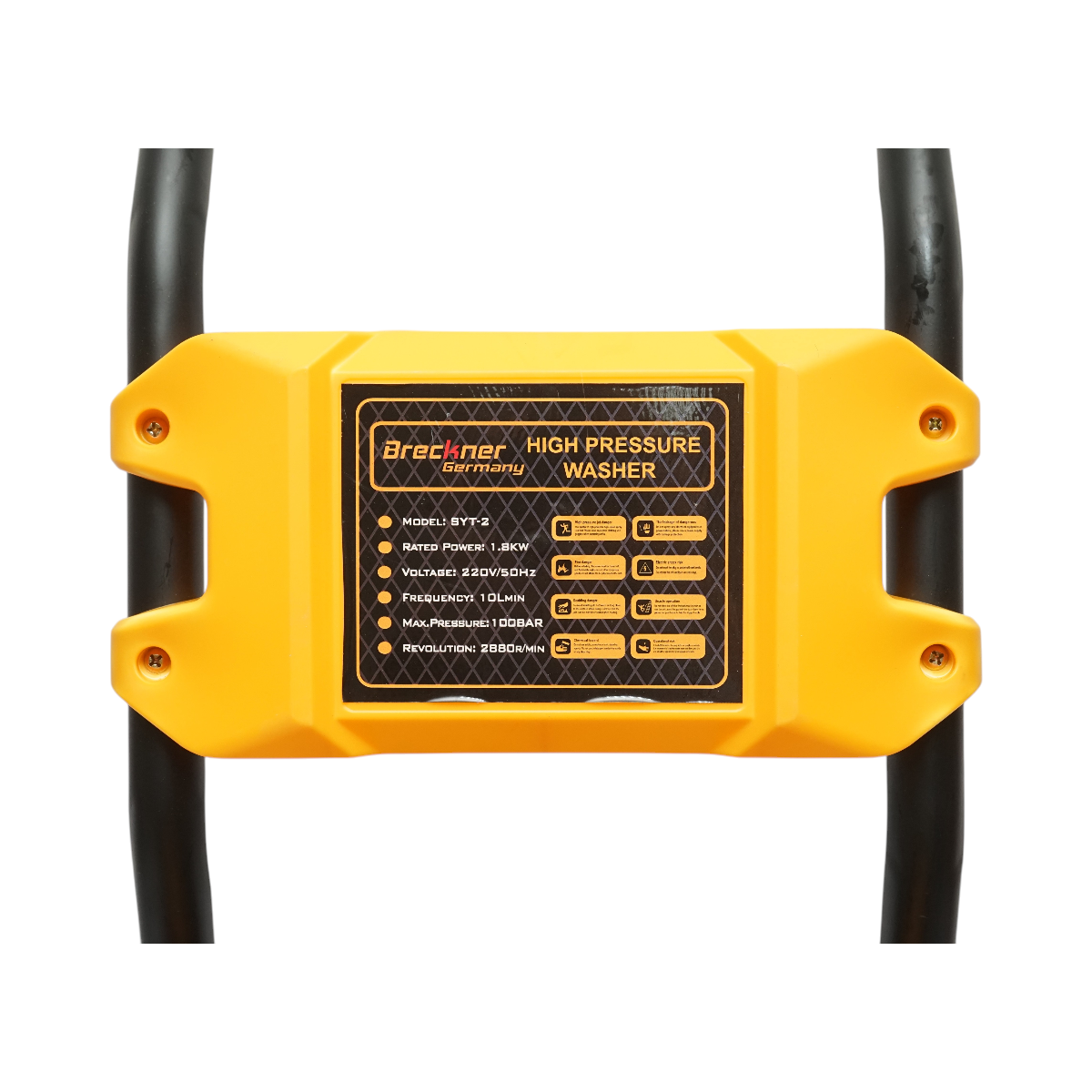 Aparat de spalat cu presiune Breckner Germany 1.8KW 220V 100 bar, debit 10 l/min, furtun si pistol, turatie 2880 r/min, presiune maxima furtun 190 bar, 23.8 Kg