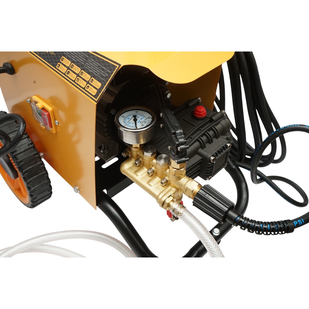 Aparat de spalat cu presiune Breckner Germany 1.8KW 220V 100 bar, debit 10 l/min, furtun si pistol, turatie 2880 r/min, presiune maxima furtun 190 bar, 23.8 Kg