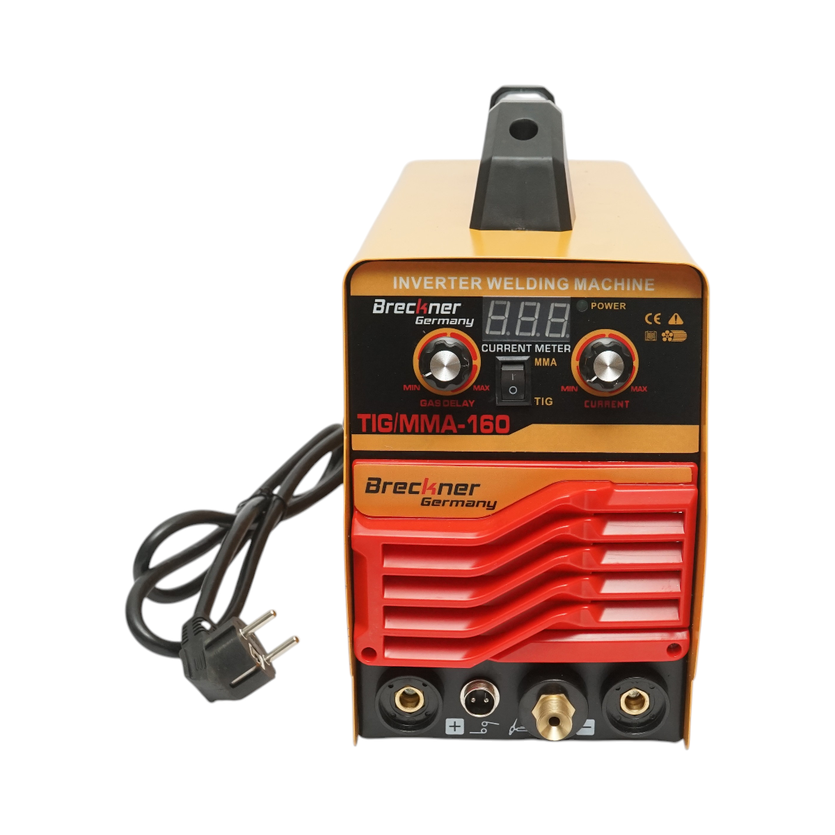 Aparat de sudura invertor 160A TIG/MMA Breckner Germany, 220V, afisaj digital, tehnologie IGBT, 3.5 kVA, max 4.5 kVA, curent TIG 10-160A, MMA 20-140A, racire ventilator, IP21S