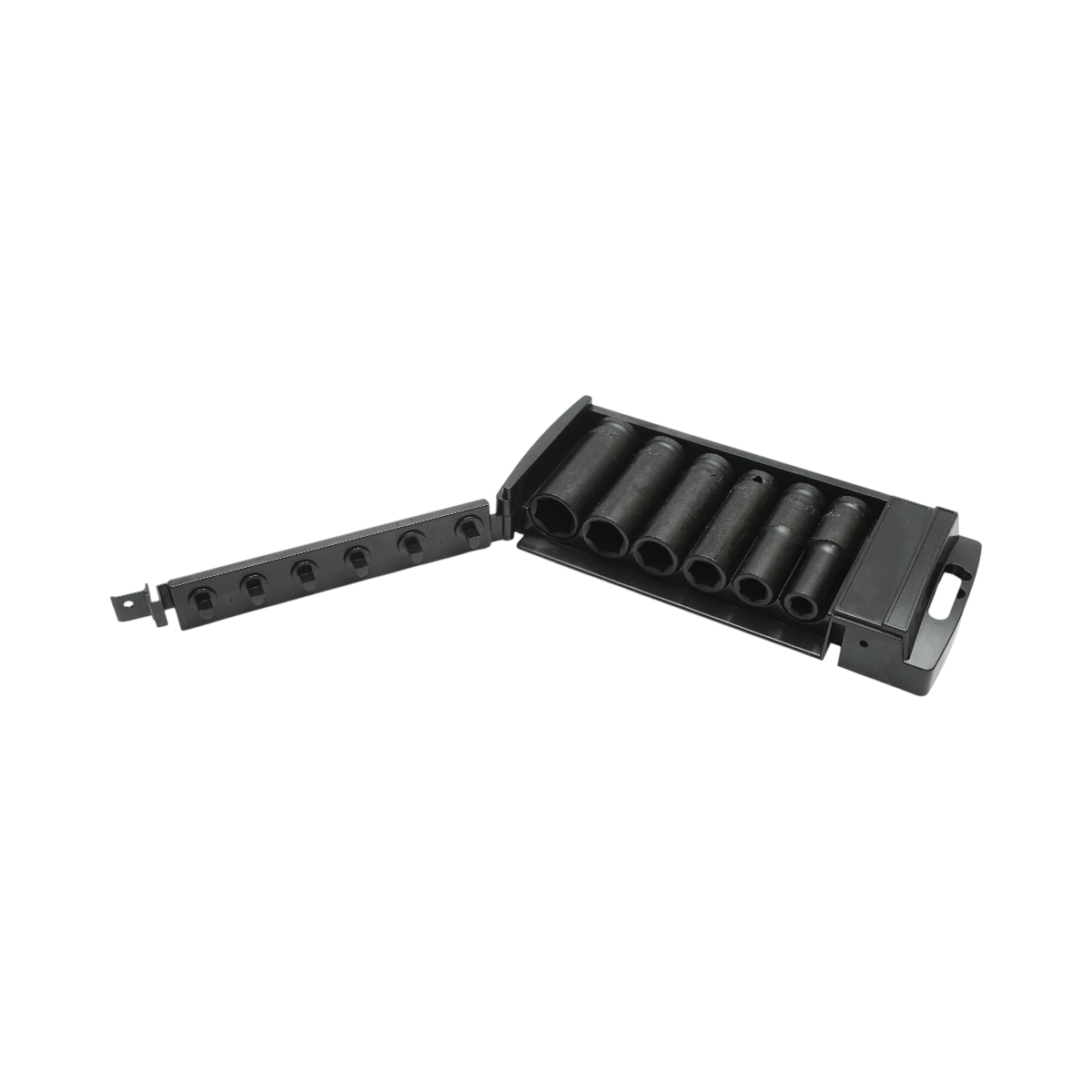 Set 6 chei tubulare de impact lungi Breckner Germany, Cr-Mo, 10/13/15/17/19/21 mm, lungime 78 mm, patrat 1/2 inch