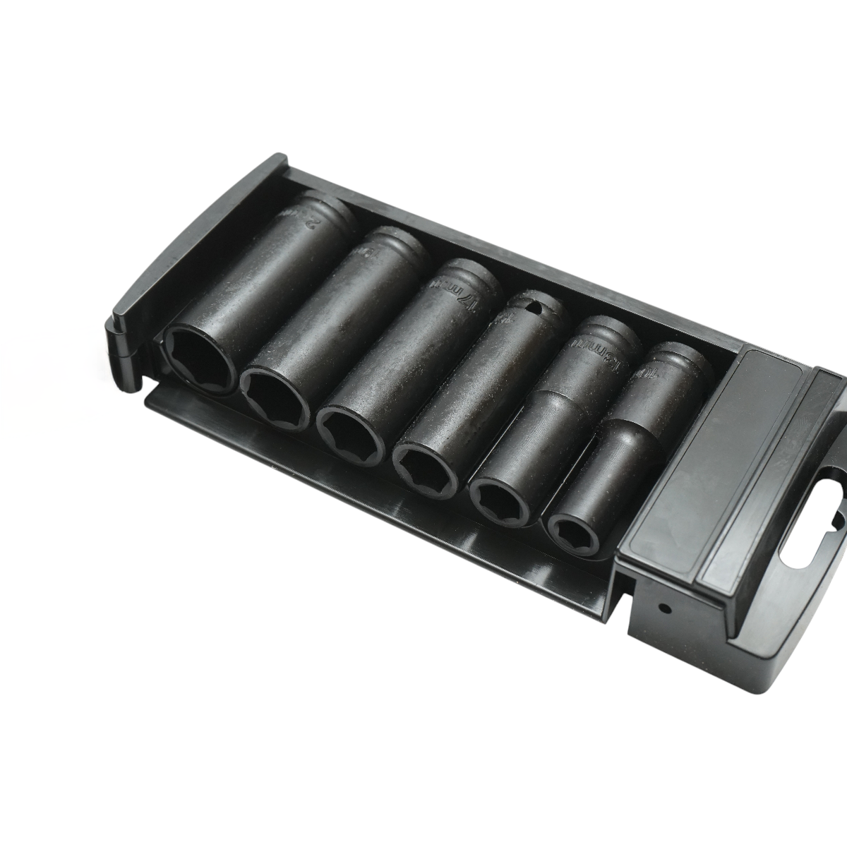 Set 6 chei tubulare de impact lungi Breckner Germany, Cr-Mo, 10/13/15/17/19/21 mm, lungime 78 mm, patrat 1/2 inch