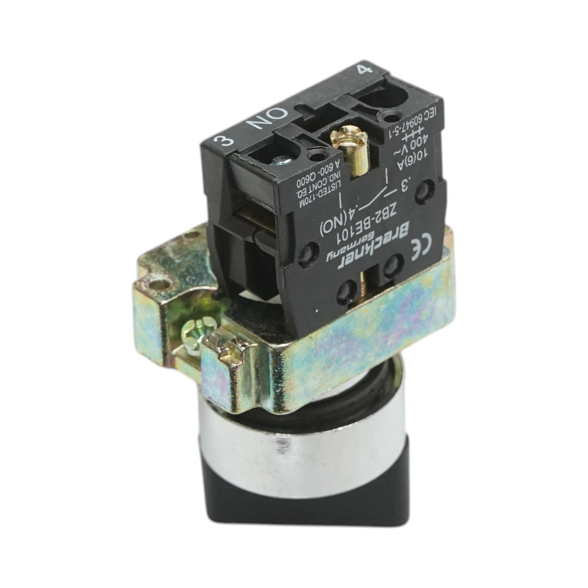 Selector 2 pozitii cu revenire negru 1NO, 400V/10A, LAY5-BD41 Breckner Germany