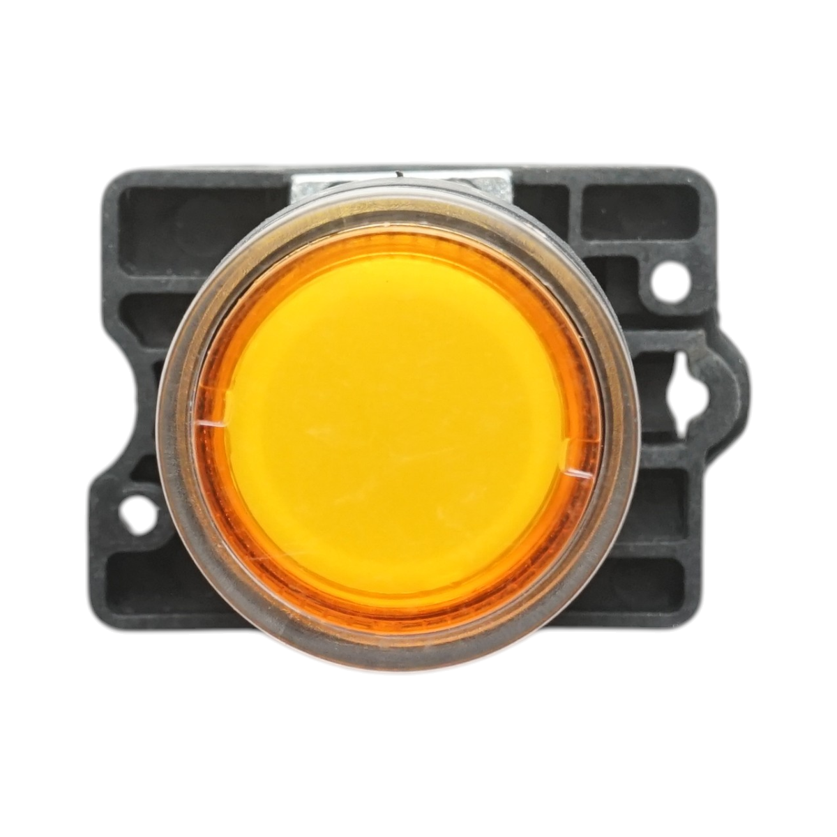 Buton indicator LED galben cu rezistenta integrata 1NO, 24V LAY5 Breckner Germany