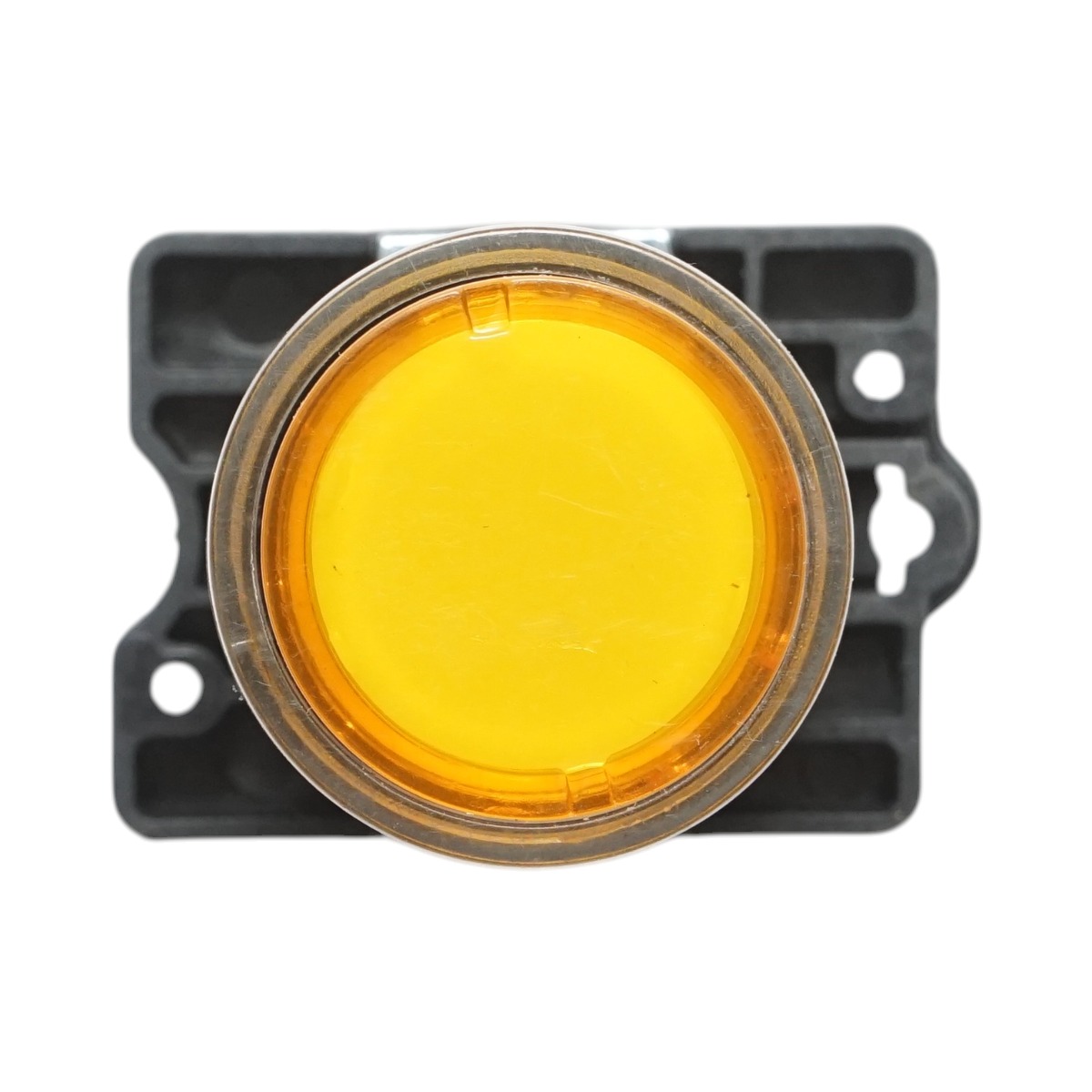 Buton indicator LED galben cu rezistenta integrata 1NO, 220V, LAY5 Breckner Germany