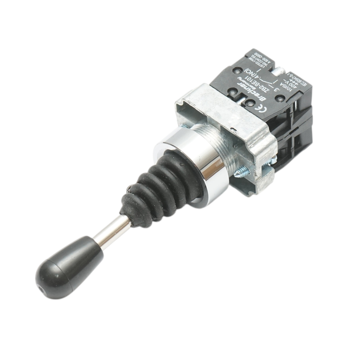 Comutator joystick 2 pozitii cu revenire 2NO, 400V/10A Breckner Germany