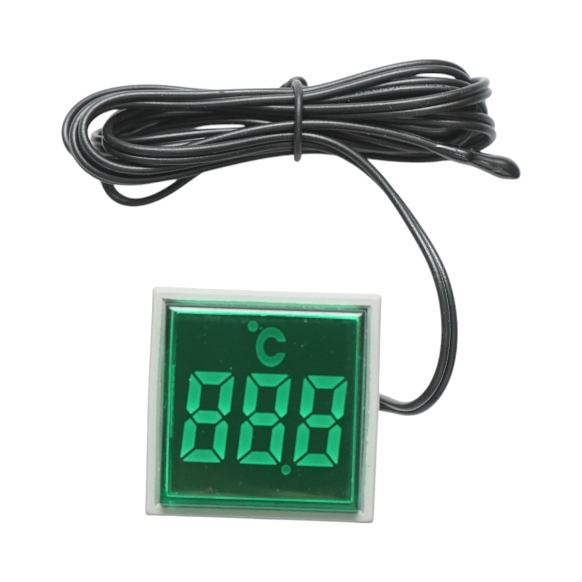 Indicator digital temperatura cu sonda LED verde 220V/380V AC ?� 22mm Breckner Germany