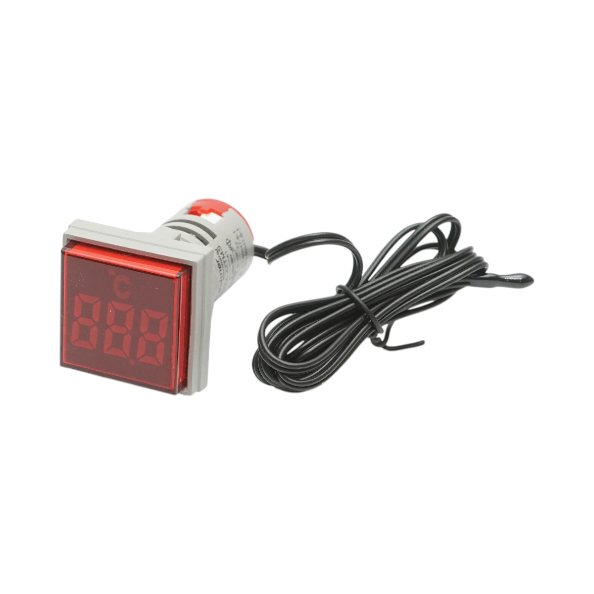 Indicator digital temperatura cu sonda LED rosu 220V/380V AC ?� 22mm Breckner Germany