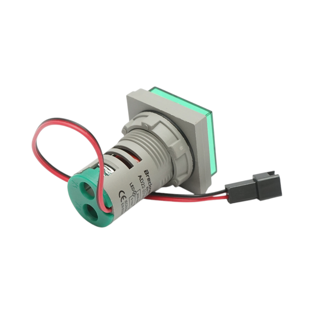 Indicator digital ampermetru si voltmetru LED alb 0-100A/50-500V AC ?� 22mm Breckner Germany