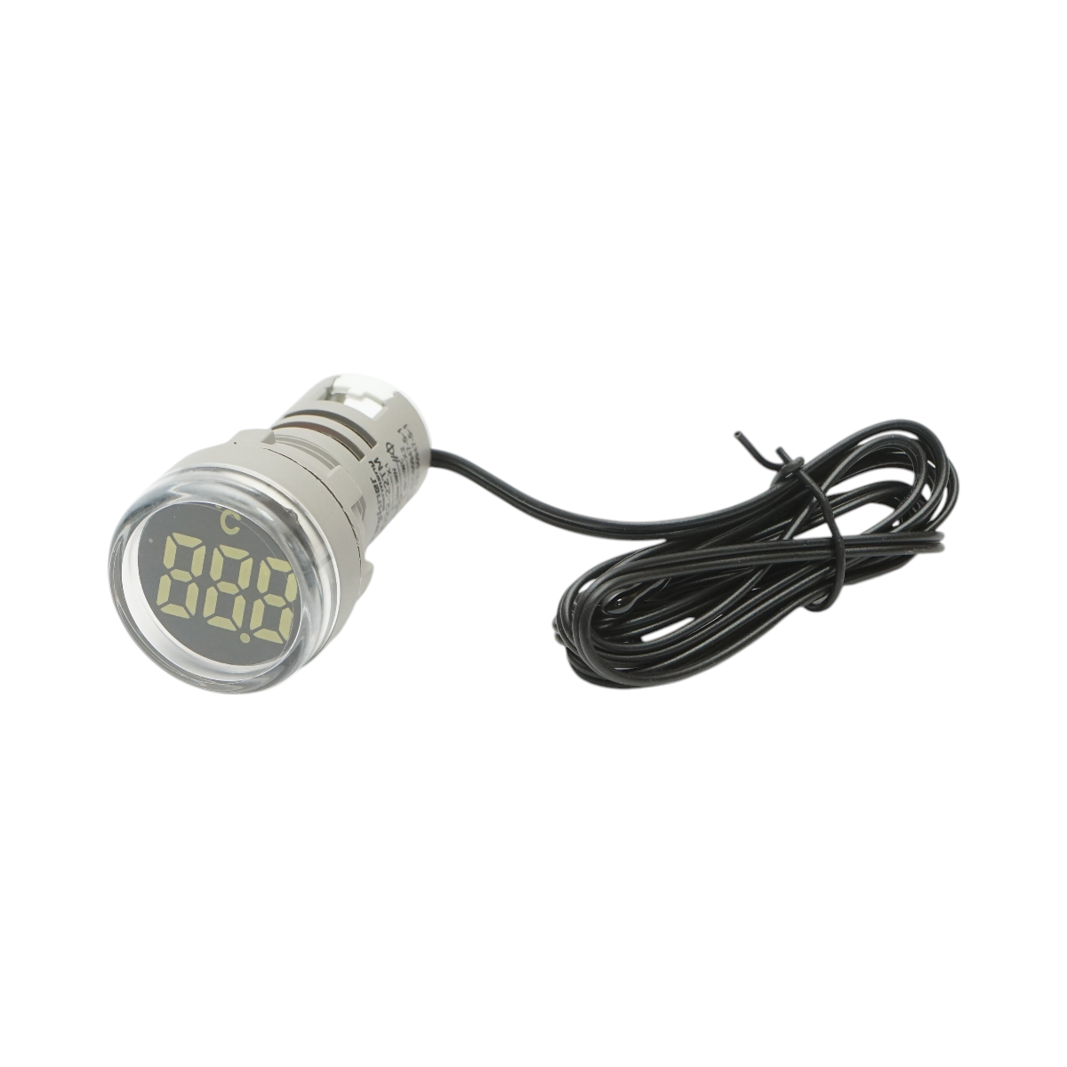 Indicator digital temperatura cu sonda LED alb 220V/380V AC ?� 22mm Breckner Germany