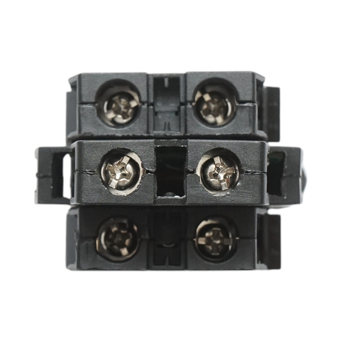 Buton comanda iluminat LED 220V AC verde cu revenire 1NO+1NC, 10A/600V AC, 1A/250V DC LA42 Breckner Germany