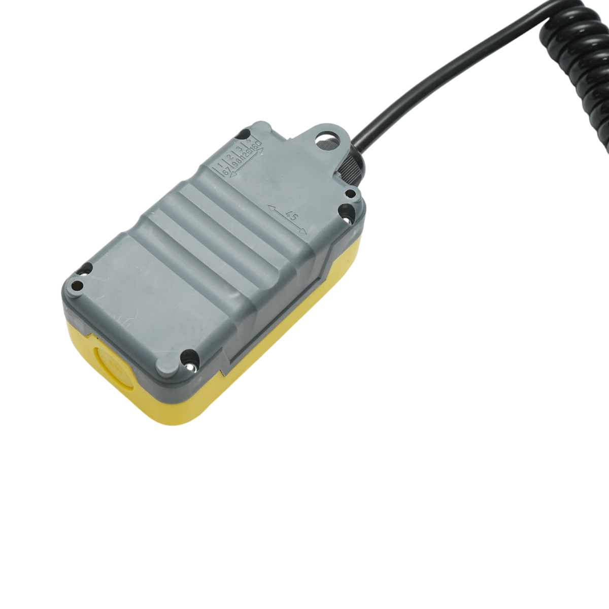 Telecomanda industriala cu 2 comenzi, cablu spiral si fisa priza 7 pini Breckner Germany