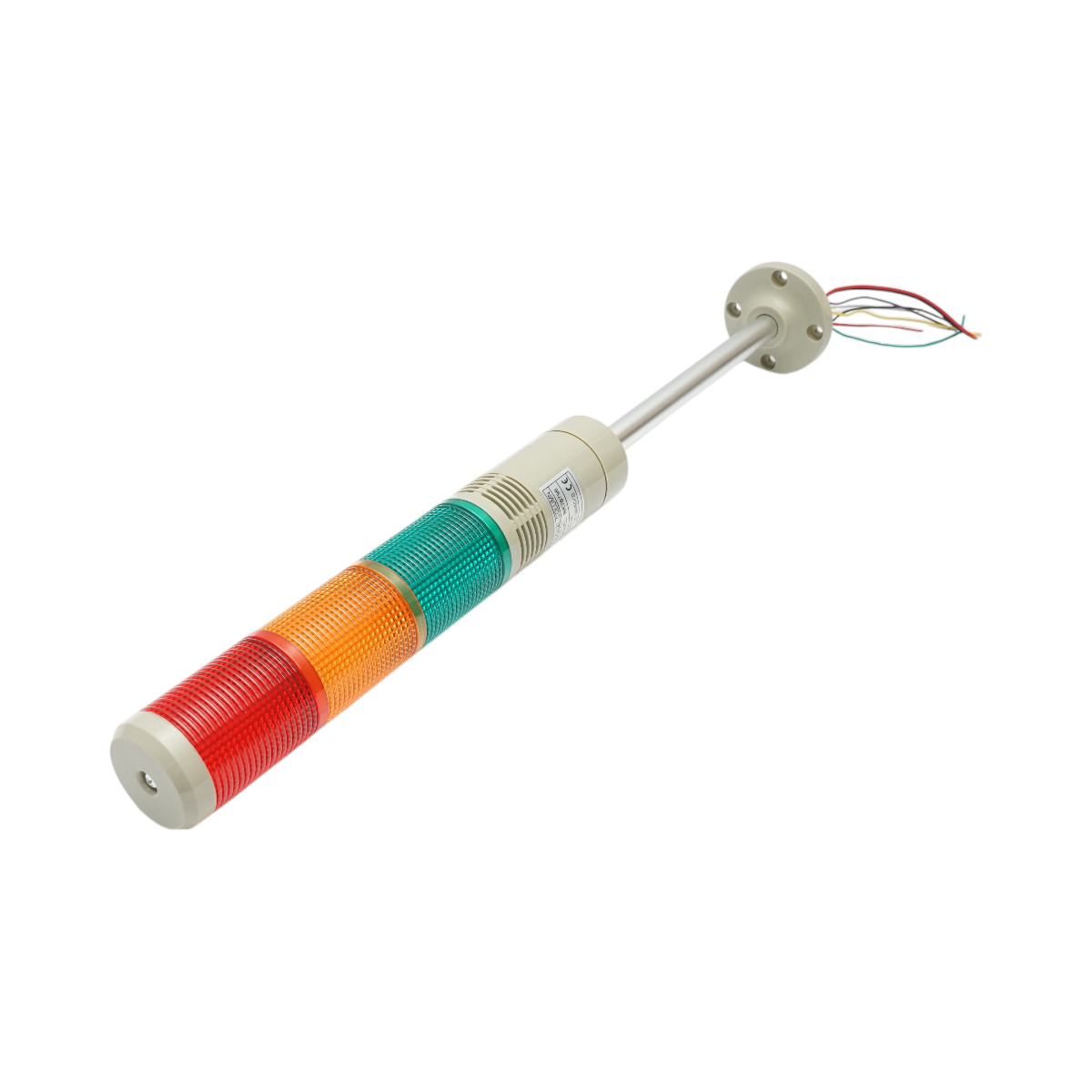 Coloana semnalizare LED 12-30V AC cu buzzer/sirena, rosu-verde-galben, Breckner Germany