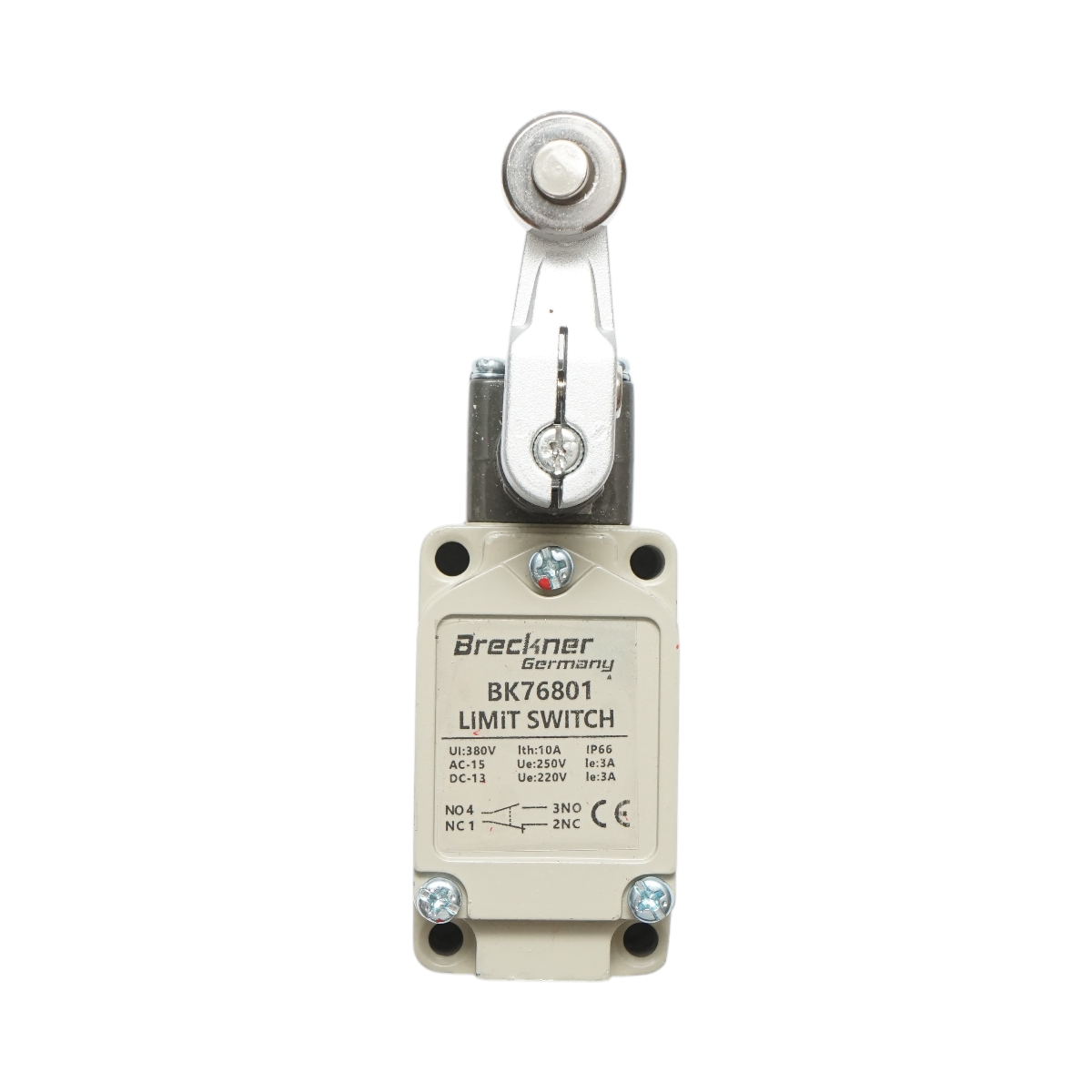 Intrerupator de limita cu brat reglabil si rola 380V 1NO+1NC IP66 Breckner Germany