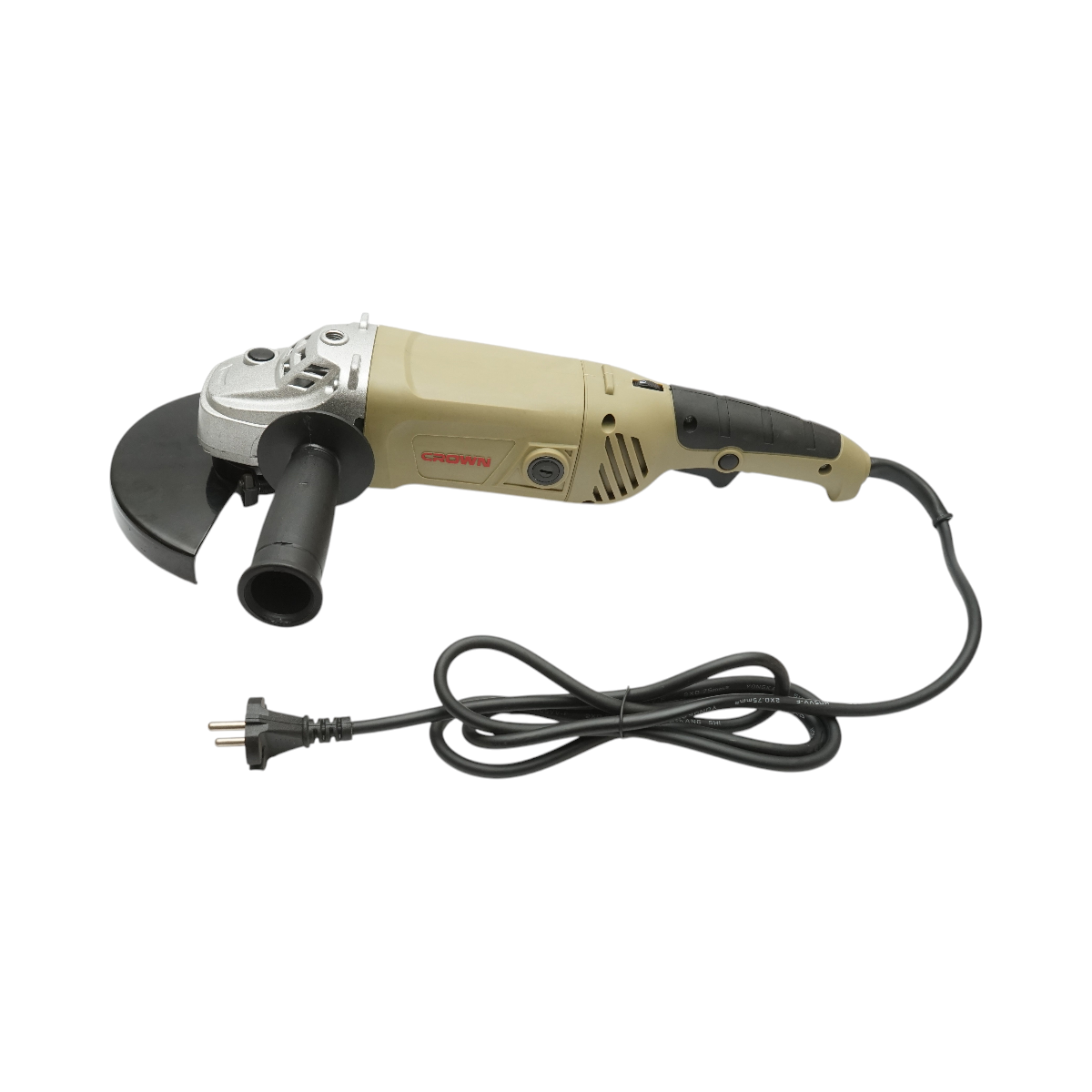 Polizor unghiular Crown 2300W, 220-230V, 50/60Hz, disc max 180mm, turatie 0-8000 r/min, maner auxiliar PP, cheie, imbus, aparatoare disc